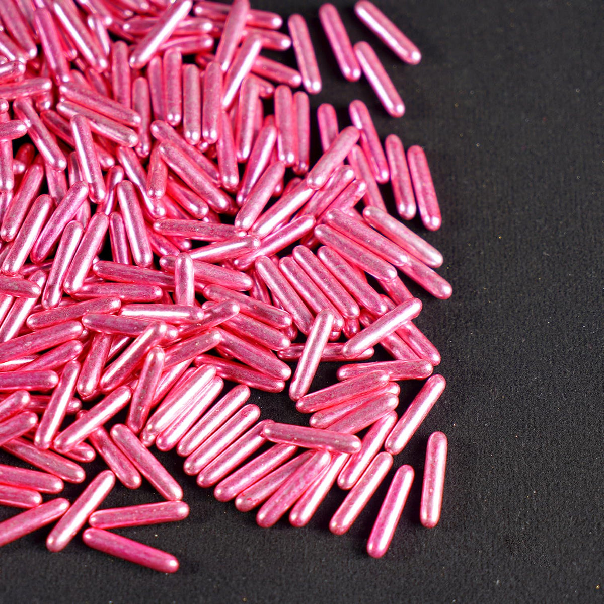 Rose Gold Sprinkles, Metallic Rods Sugar, Sprinkles For Cake Decorating, Baking, Cupcakes Decorating, Cake Toppers, Holiday, Wedding Party, 150g/5.29oz