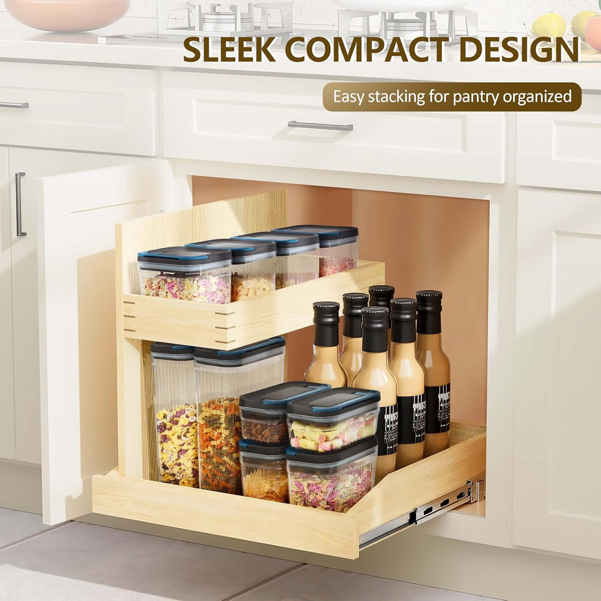 4 PACK Dog Treat Container 0.6 Qt*2+1.5 Qt+3.4 Qt, Airtight Food Storage Container, Clear Food Grade Canisters with Lids, Dog Treat Jar Food Canister Set for Dog Food, Snack, Cookie