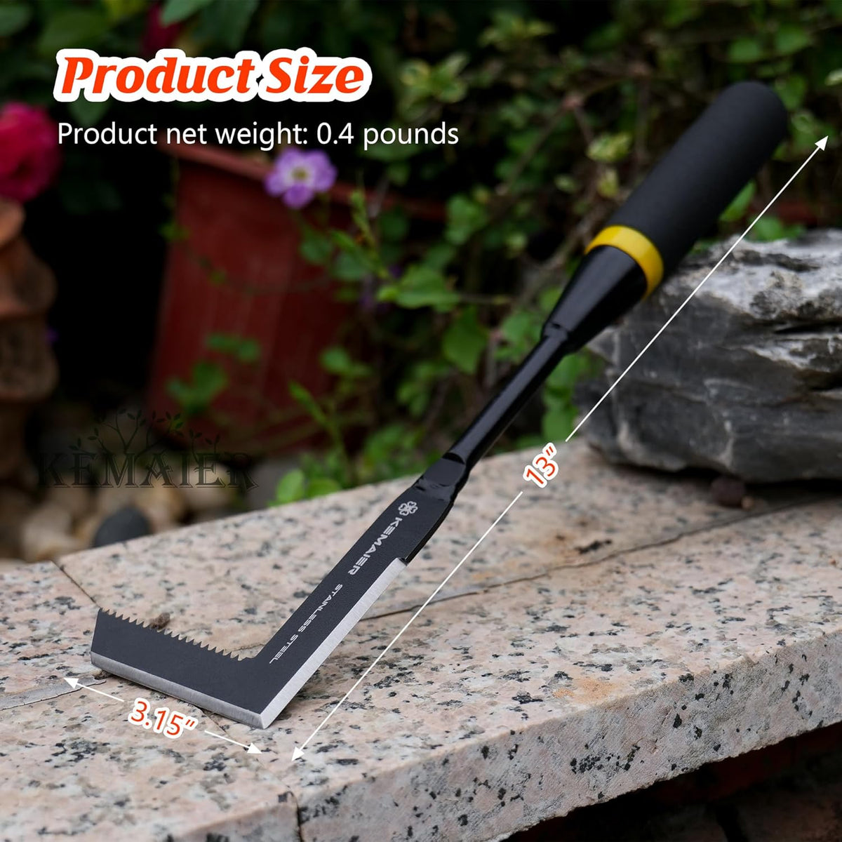 Garden Tool Set - Featuring a Heavy-Duty Stainless Steel Hand Cultivator, Transplant Shovel, Trowel, Crack Weeder, and Dandelion Weeder - The Ultimate, Unbreakable Gardening Gift