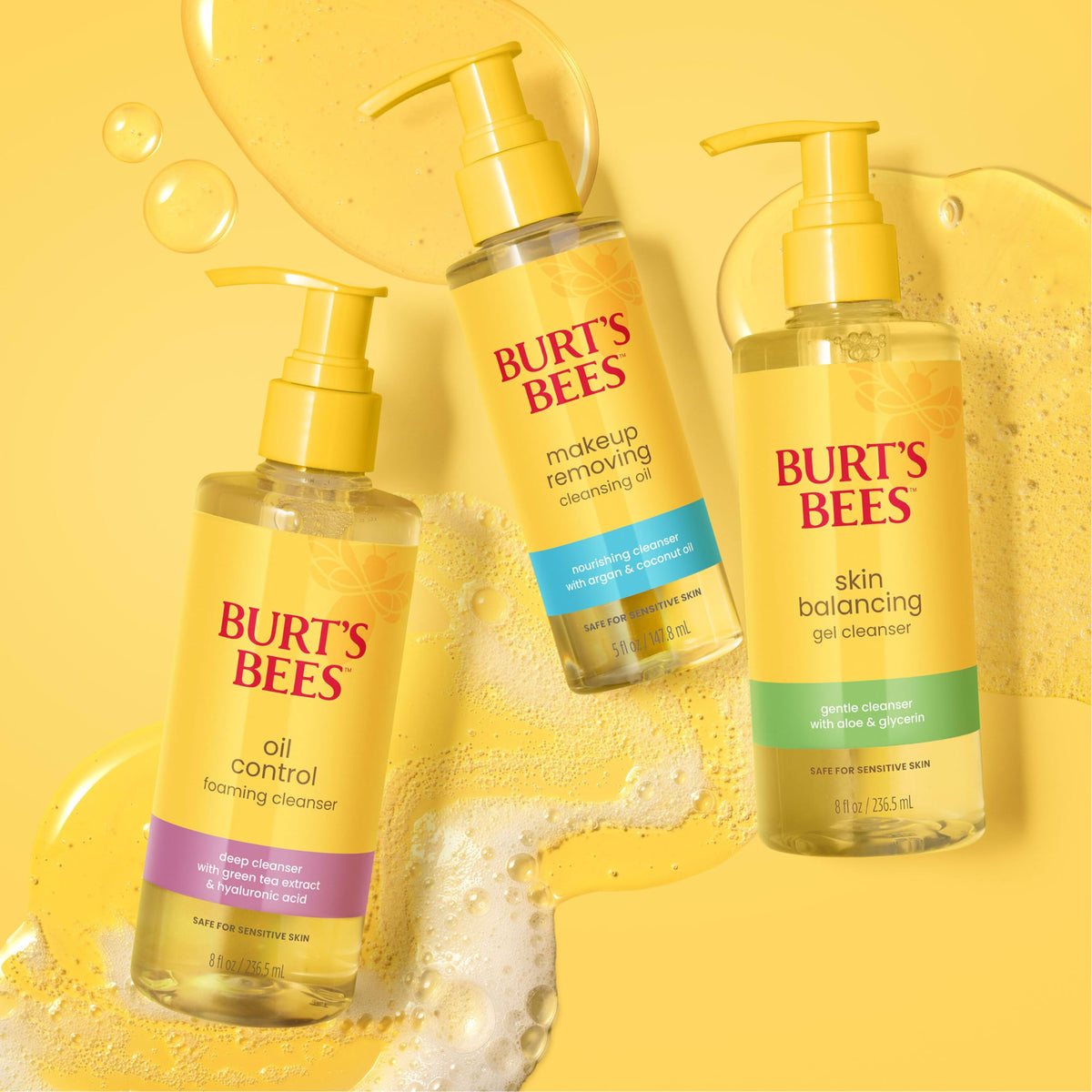 Burt's Bees Makeup Removing Cleansing Oil; Normal and Dry Skin; Safe for Sensitive Skin; Coconut and Argan Oils; Does Not Clog Pores; Hydrates, Nourishes; Non Greasy; Convenient Pump;(1) 5 Fl. Oz.
