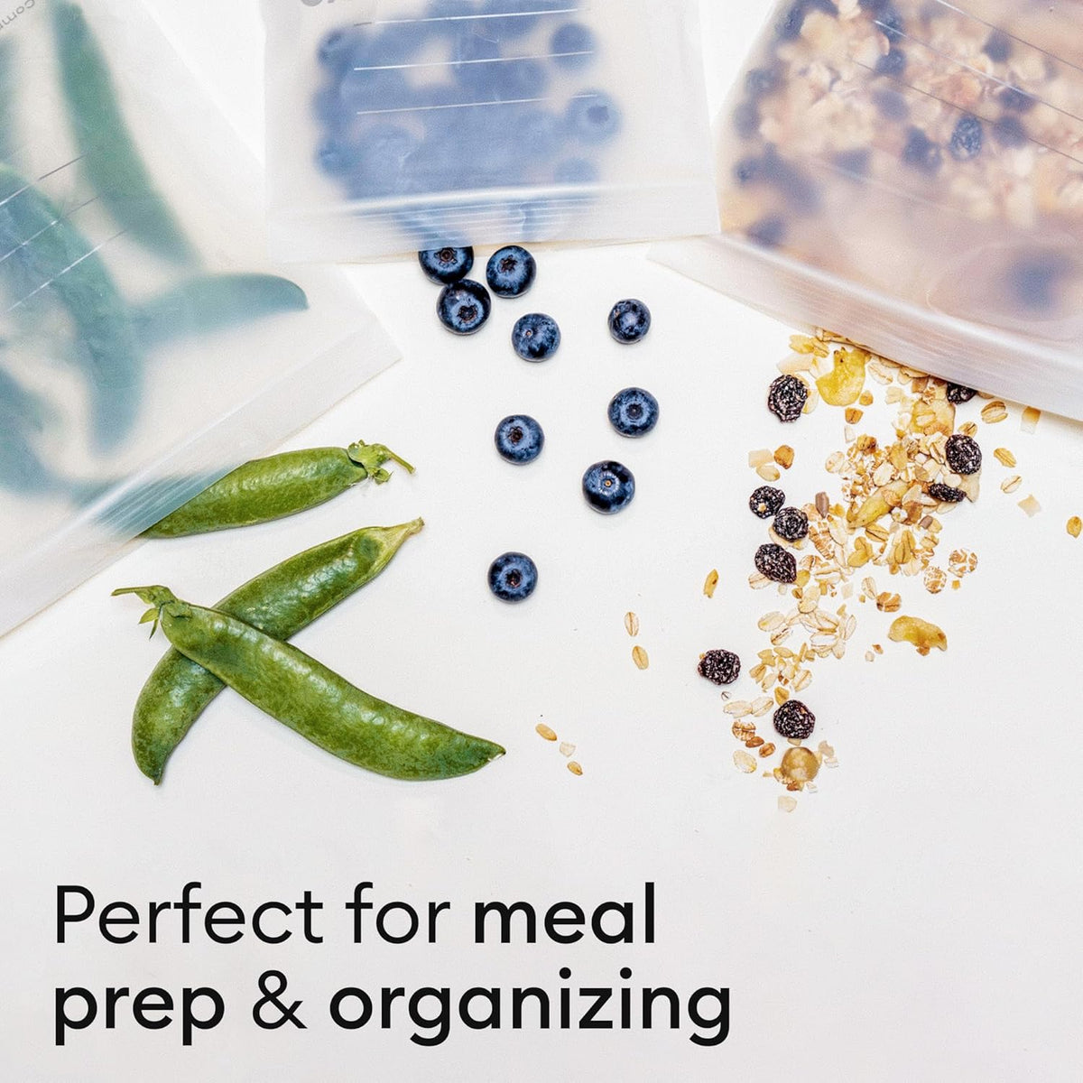 Vove Compostable Gallon Bags, Extra Large 30 Count – Freezer Safe, Leak Proof, Non Toxic Food Storage for Meal Prep & Snacks, Plant-Based Eco Bags
