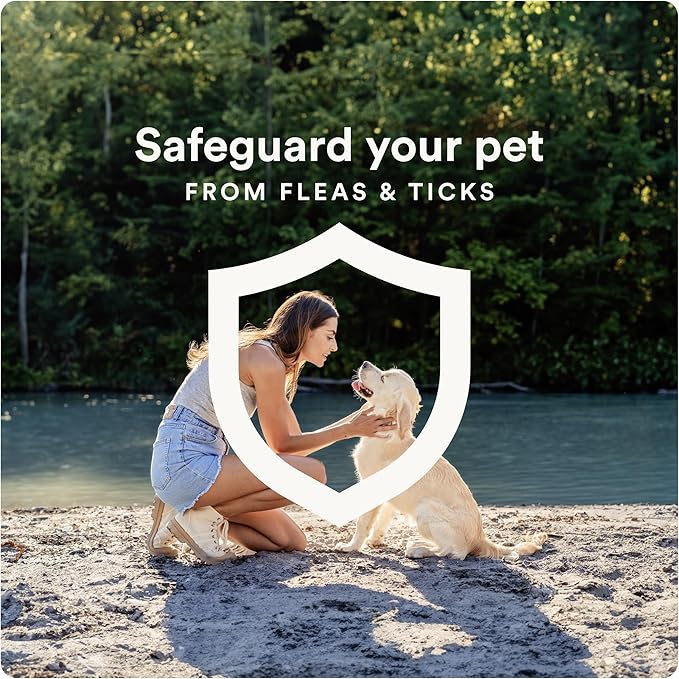 Ultra Flea And Tick Prevention For Dogs - Dog and Puppy Treatment and Control - Mosquito Repellent - Large, Fast Acting Waterproof Topical Drops, 4 Month Supply