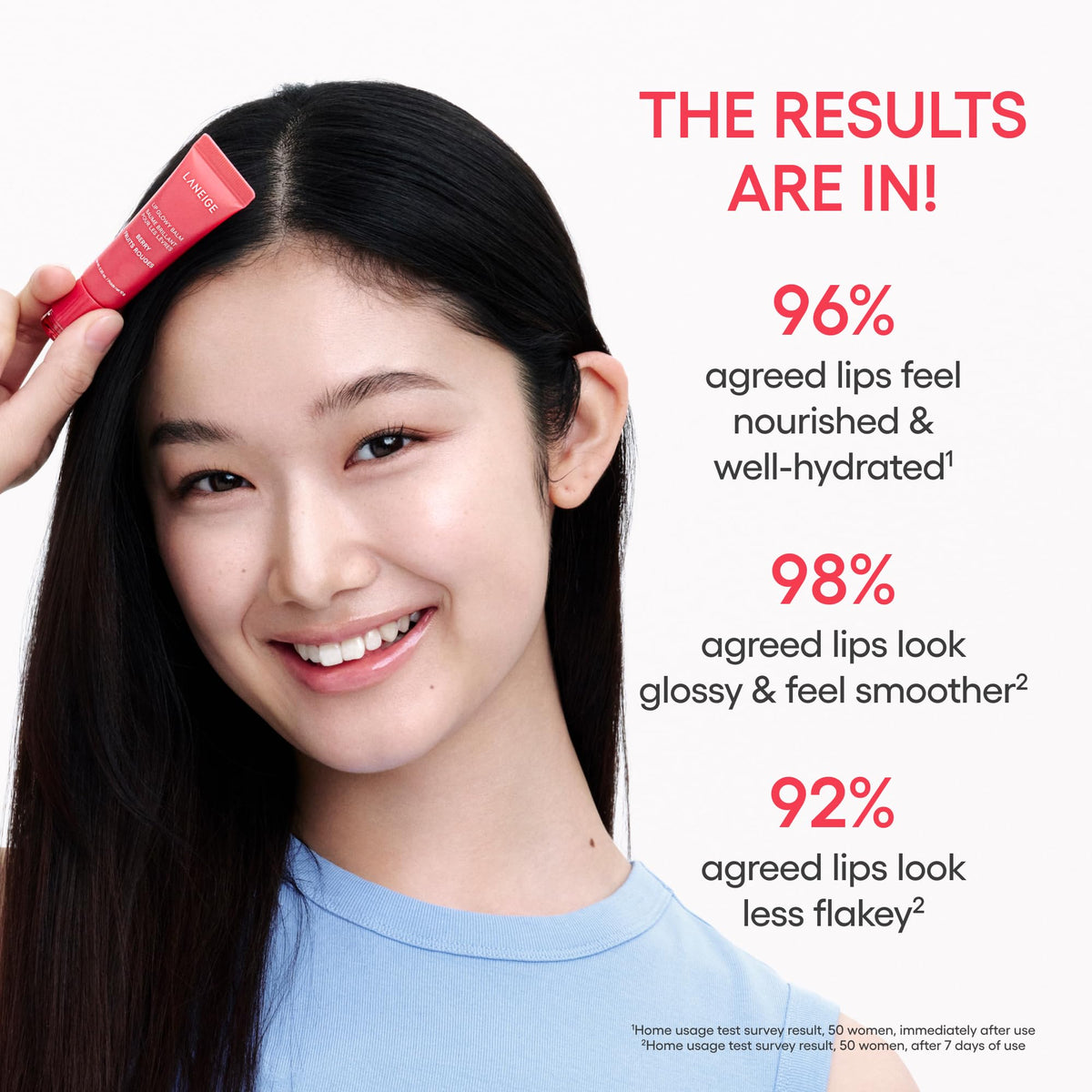 LANEIGE Lip Glowy Balm: Sheer Tinted Lip Treatment Balm Tube with Shea & Murumuru Butters for Hydrating, Moisturizing, Glossy, Non-Sticky Shine, Berry | Korean Skin Care, Berry