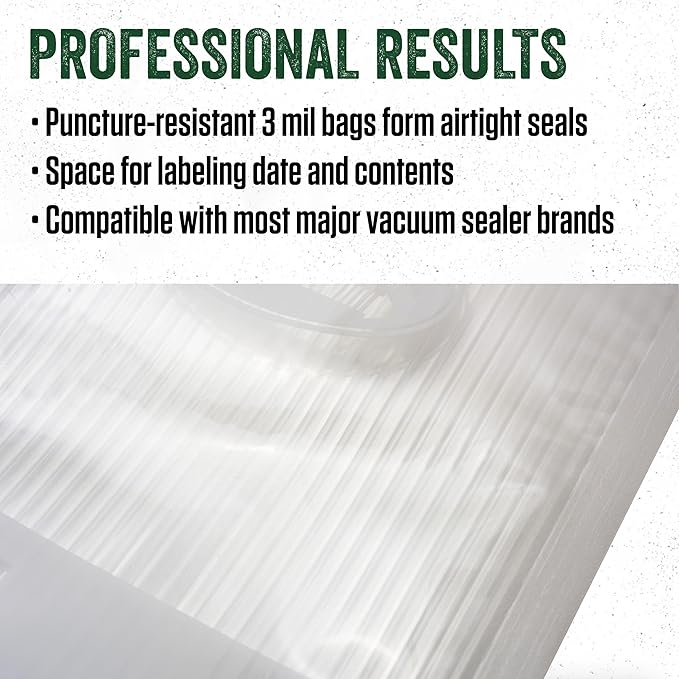 LEM Maxvac 11" x 16" Gallon Resealable Vacuum Bags