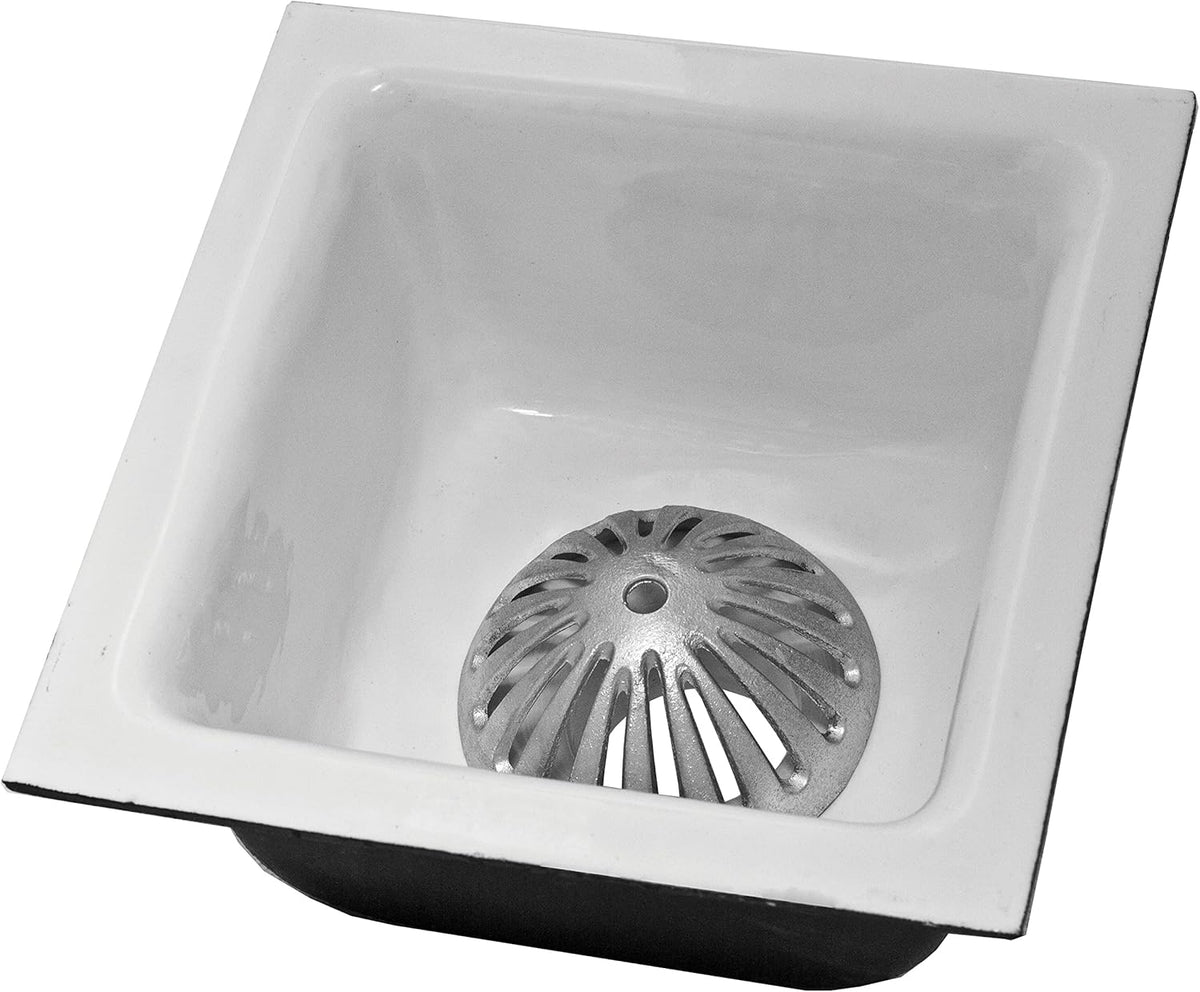 Heavy Duty Aluminum Floor Drain Cover, Floor Drain Strainer, Floor Sink Strainer, Dome Drain Cover for Restaurant, Home, Garden, Kitchen, Bar, Buffet or Food Service, 5-1/2" W x 2-1/4"H(1PCS)