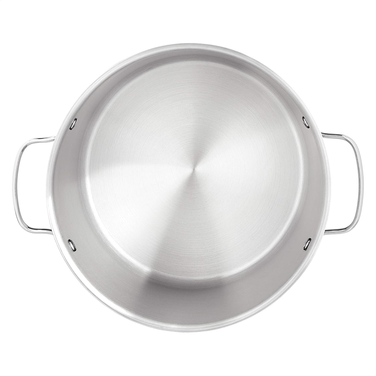 Amazon Basics Stainless Steel Stock Pot with Lid, 8 Quart, Even Heating, Easy to Clean, Silver
