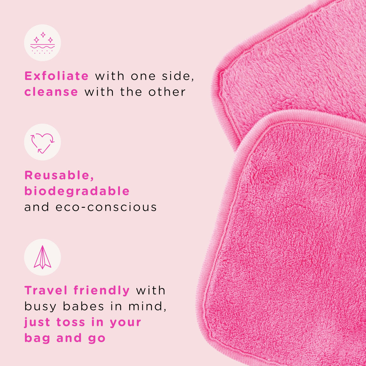Erase Your Face 10pc Tissue Box Makeup Removing Cloths Set - Blue