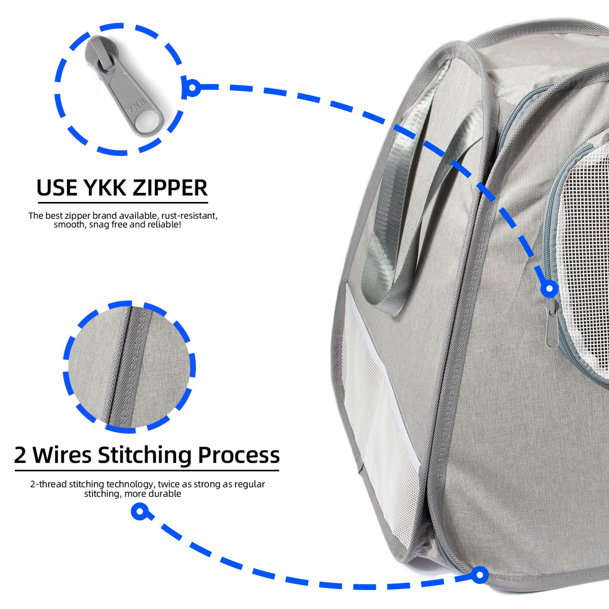 XingYunEr Collapsible Portable Cat Litter Box Standard for Travel Light Weight Leak-Proof，Sturdy，Prevent Litter Scatter Design Easy to Clean， Collapsible Travel Puppy Carrier，Portable Cat Playpen
