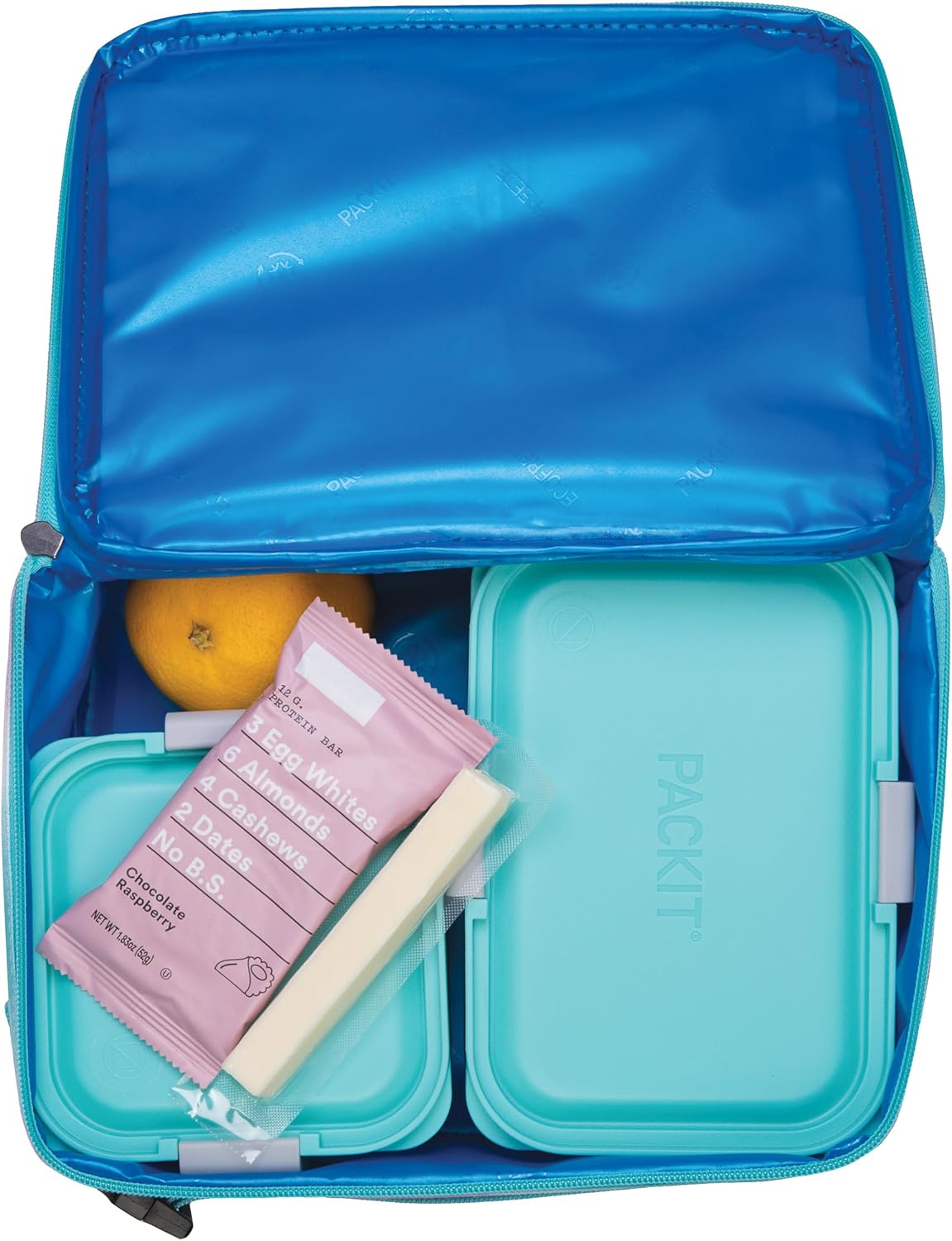 PackIt Freezable Classic Lunch Box, Tie Dye Sorbet, Built with EcoFreeze Technology, Collapsible, Reusable, Zip Closure With Zip Front Pocket and Buckle Handle, Designed for Lunches