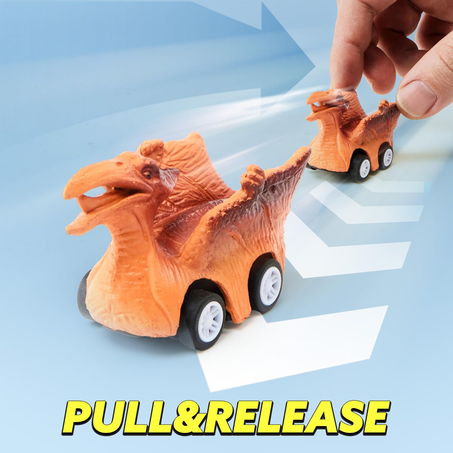 JOYIN 13 in 1 Dinosaur Toys for Kids 3-5, Triceraptor Dinosaur Truck with 12 Pull Back Cars, Birthday Gifts Toys for 3 4 5+ Year Old Boy, Transport Carrier Truck
