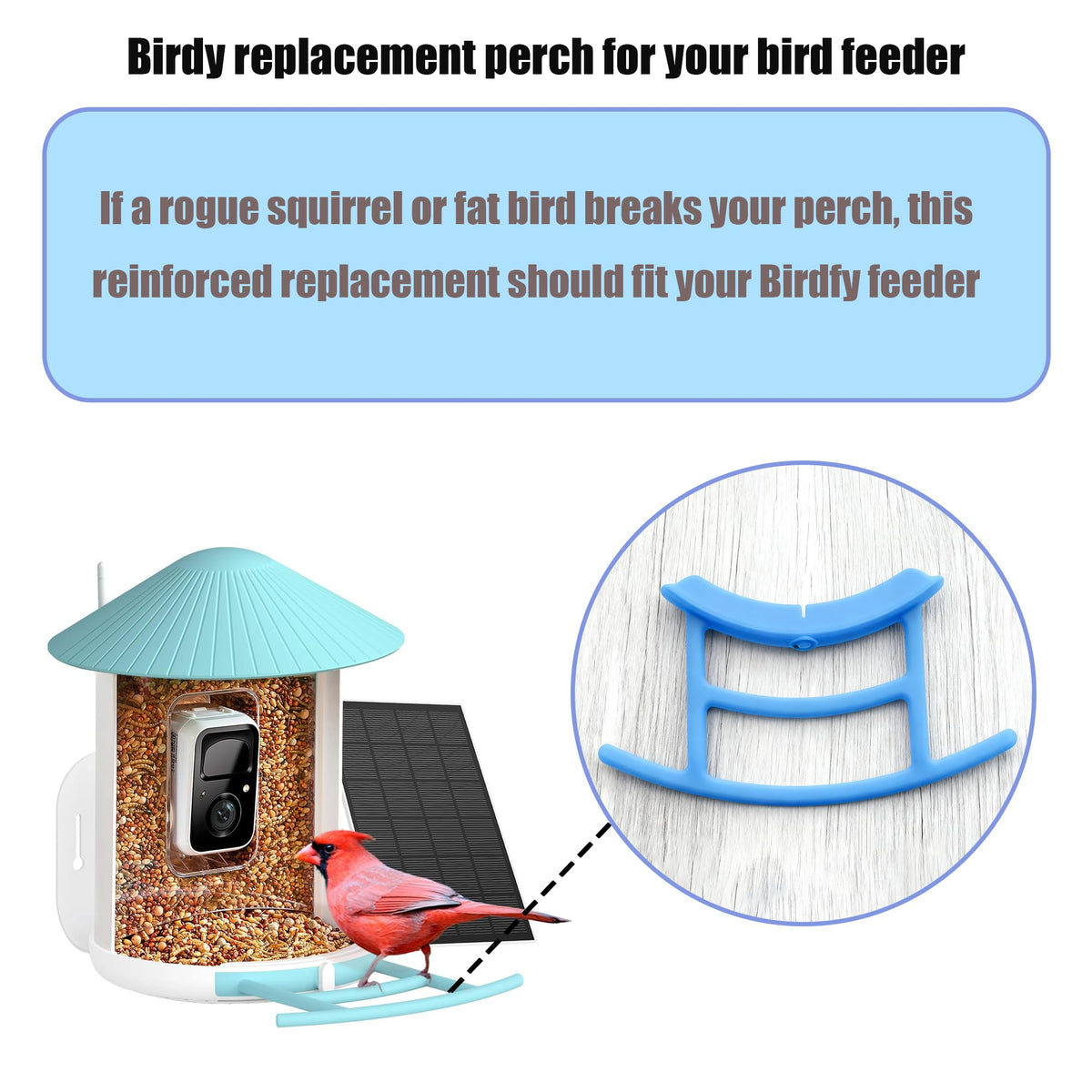 Perch for Smart Bird Feeder, Accessories Compatible with Bird Feeder Camera