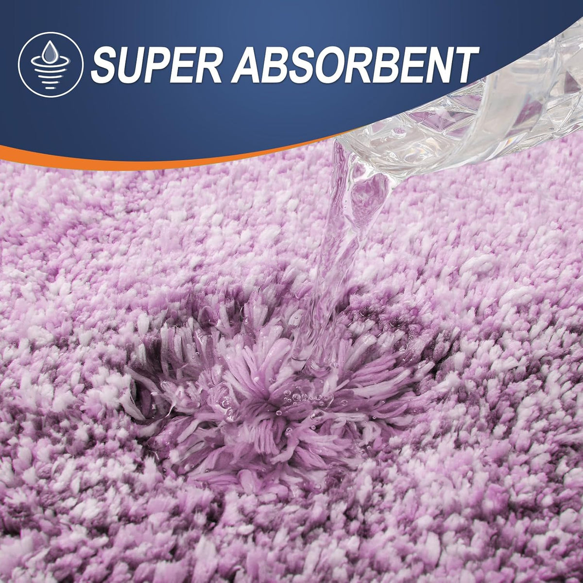 OLANLY Bathroom Runner Rugs 47x20, Extra Soft Absorbent Microfiber Bath Rugs, Rubber Backing, Quick Dry, Washable Bath Mats for Bathroom Floor, Tub and Shower, Home Decor Accessories, Pinkish-Purple