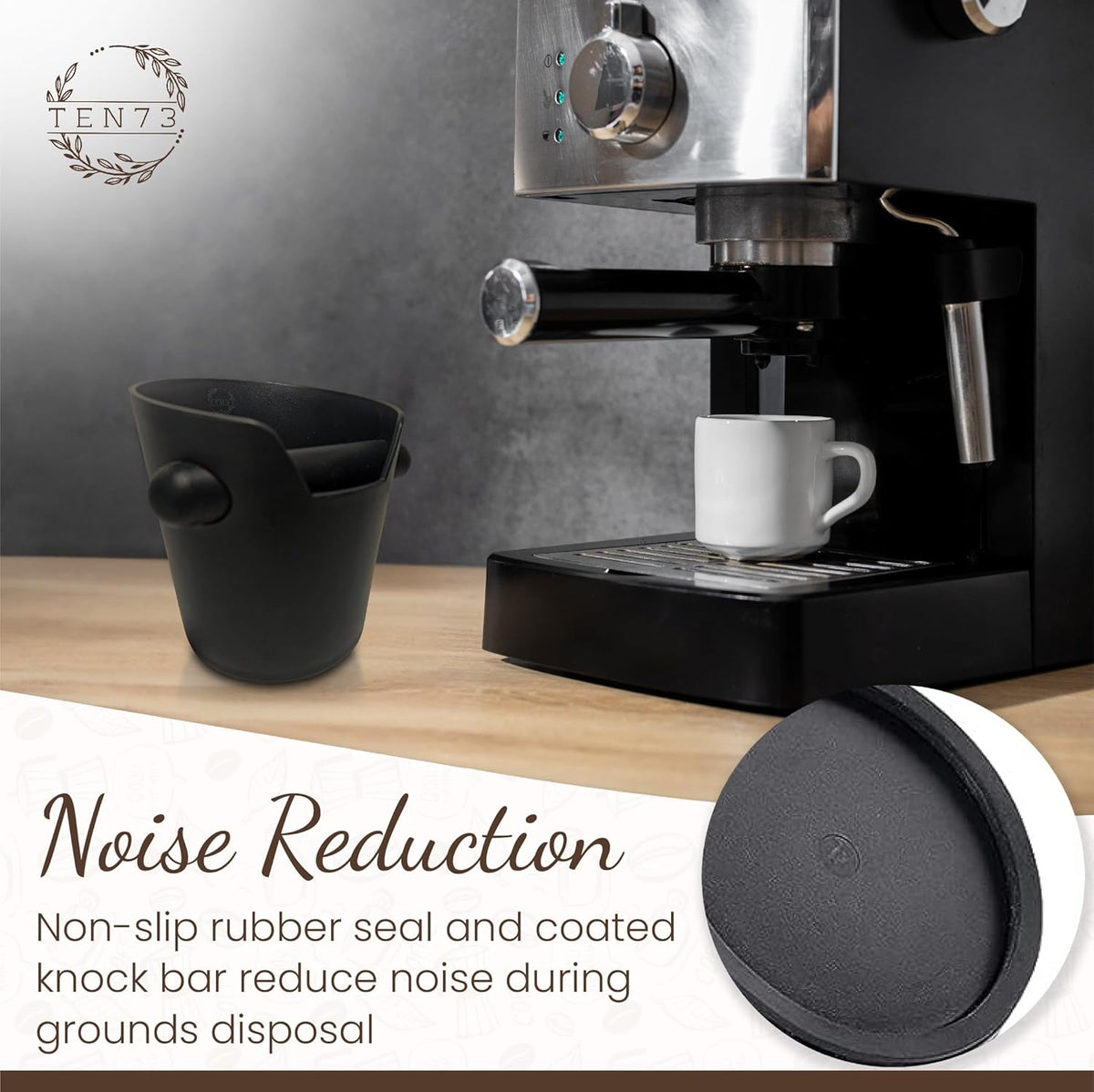 Espresso Knock Box, Espresso Machine Accessories, Coffee Espresso Accessories, Knockbox Espresso, Knock Box Espresso, Coffee Grounds Container Disposal, Espresso Knock Box and Tamp Station