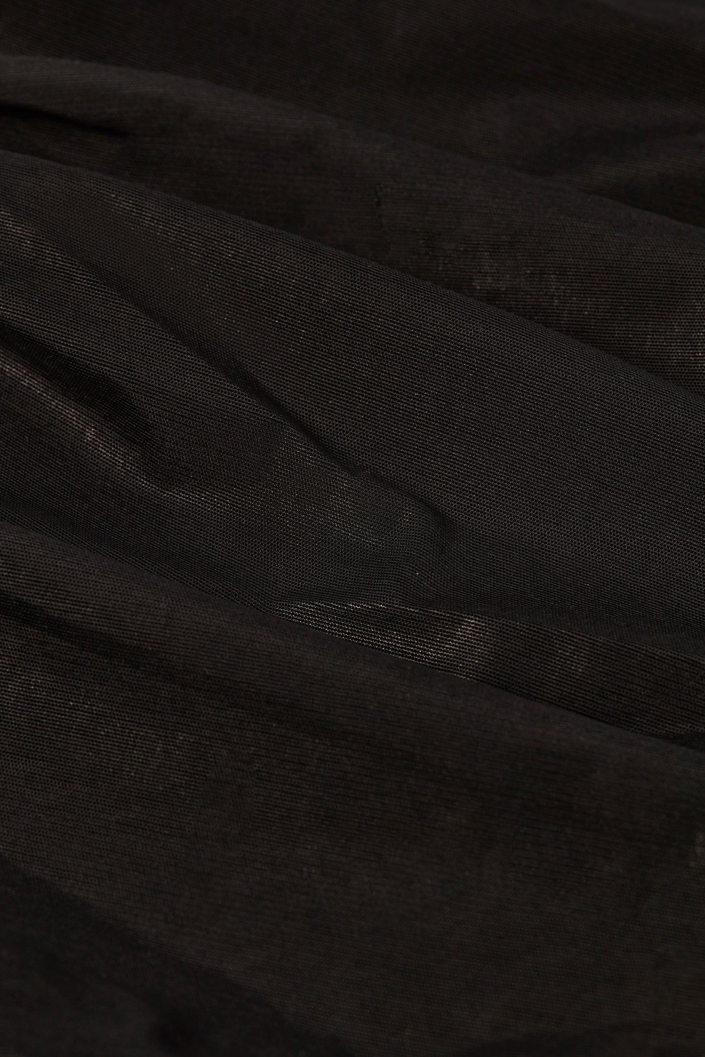 Metallic Ruffle Low-Rise Flared Trousers in Black
