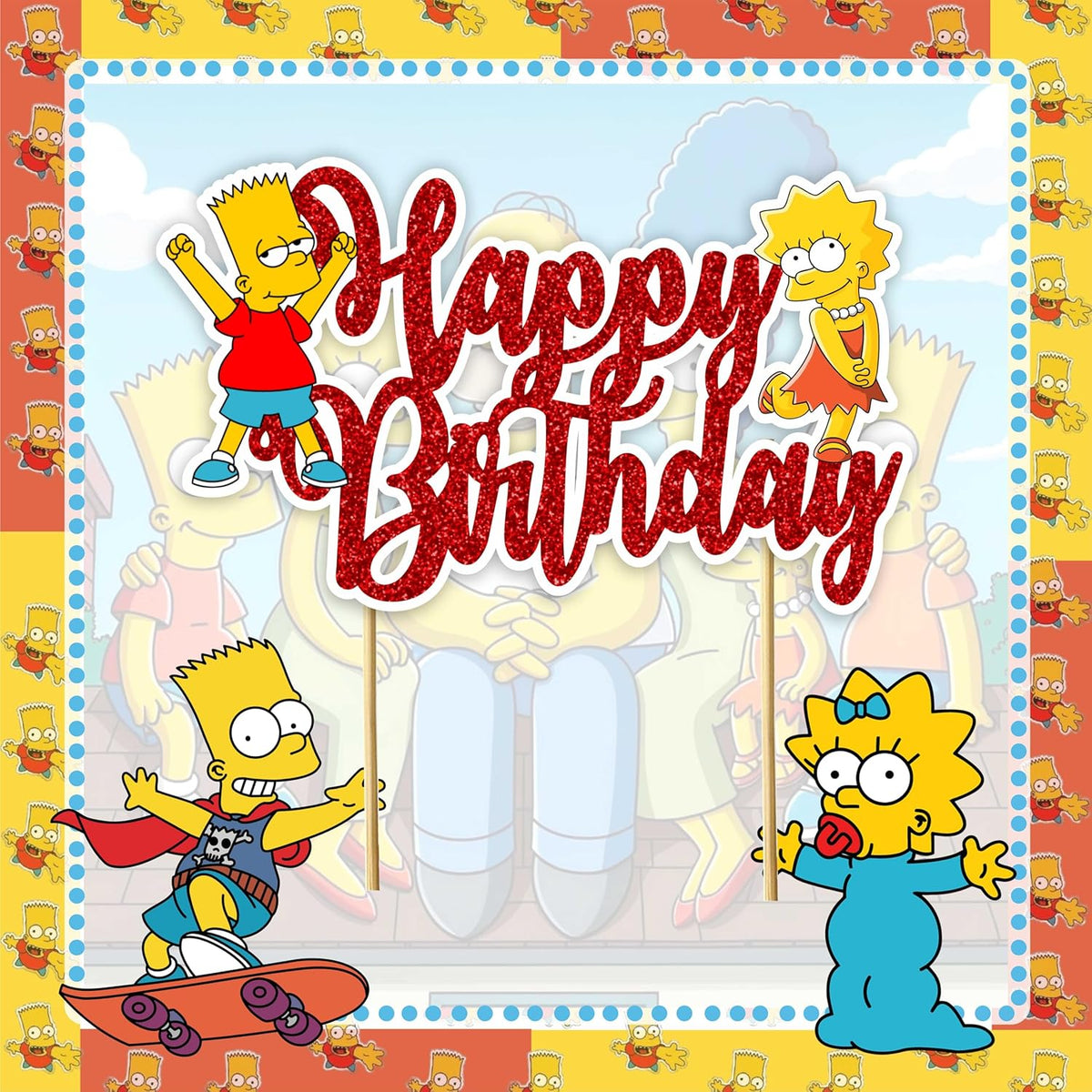 Seyal® Brt Simpson Happy Birthday Cake Topper