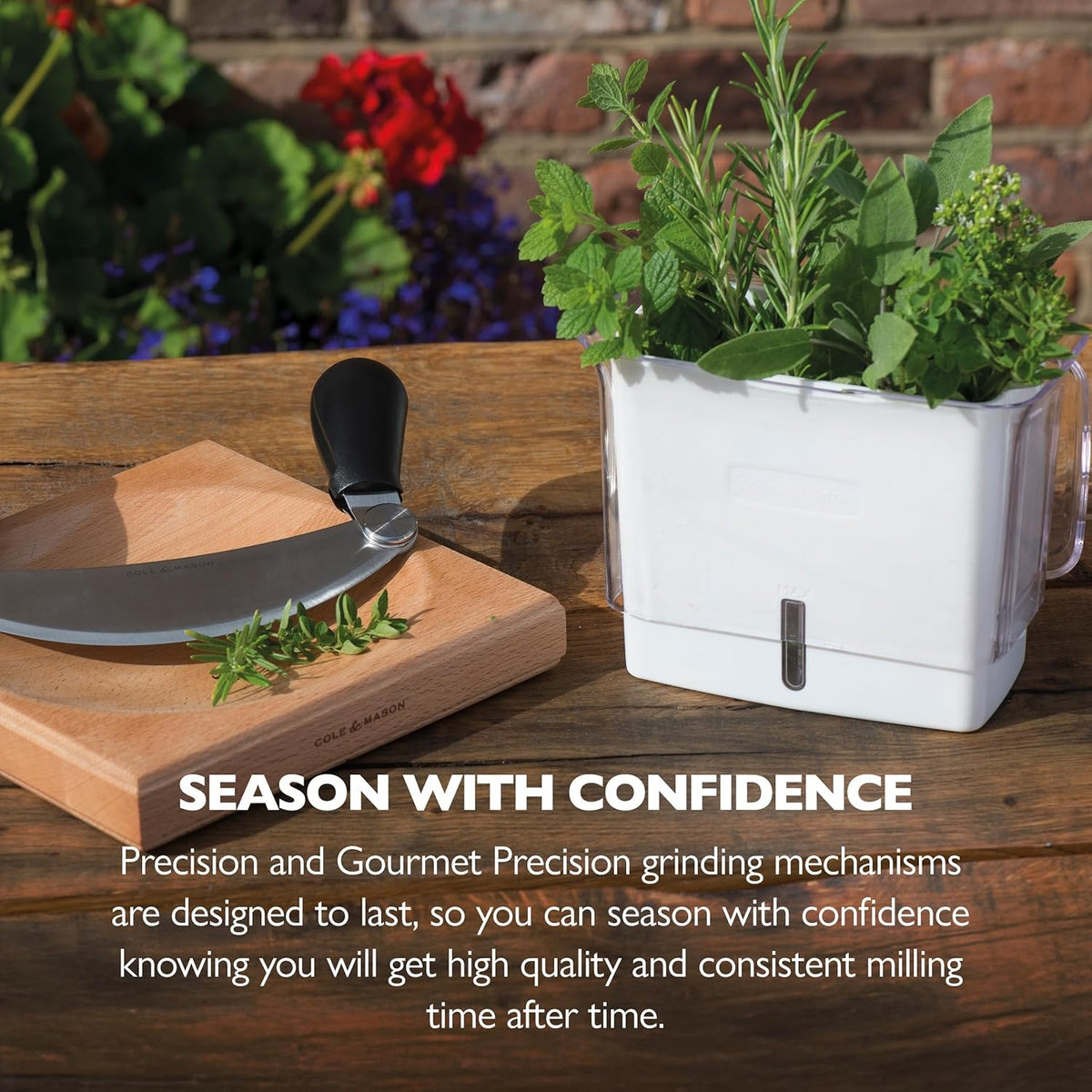 Cole & Mason Fresh Herb Keeper - Acrylic Storage Container for Refrigerator - Storage for Herbs & Vegetables for Fridge - Fresh Herb Keeper