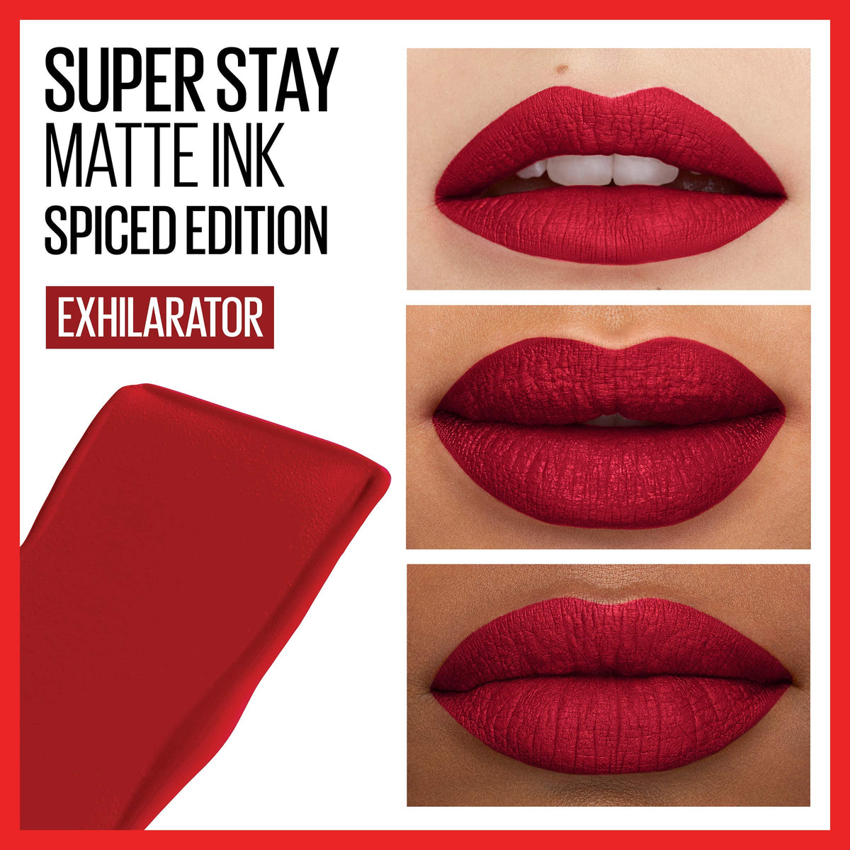 Maybelline Super Stay Matte Ink Liquid Lipstick Makeup, Long Lasting High Impact Color & Color Sensational Shaping Lip Liner with Self-Sharpening Tip, Brick Red, Red, 1 Count