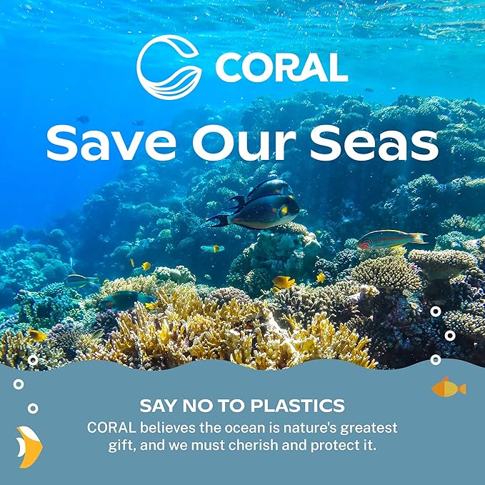 CORAL Ivory White 100% Compostable Knives - 120 Heavy Duty No Plastic Knives (7.0 inch) - Break Resistant with Smooth Edges, Ocean Friendly Alternative to Plastic Silverware - Biodegradable & Disposable Knives