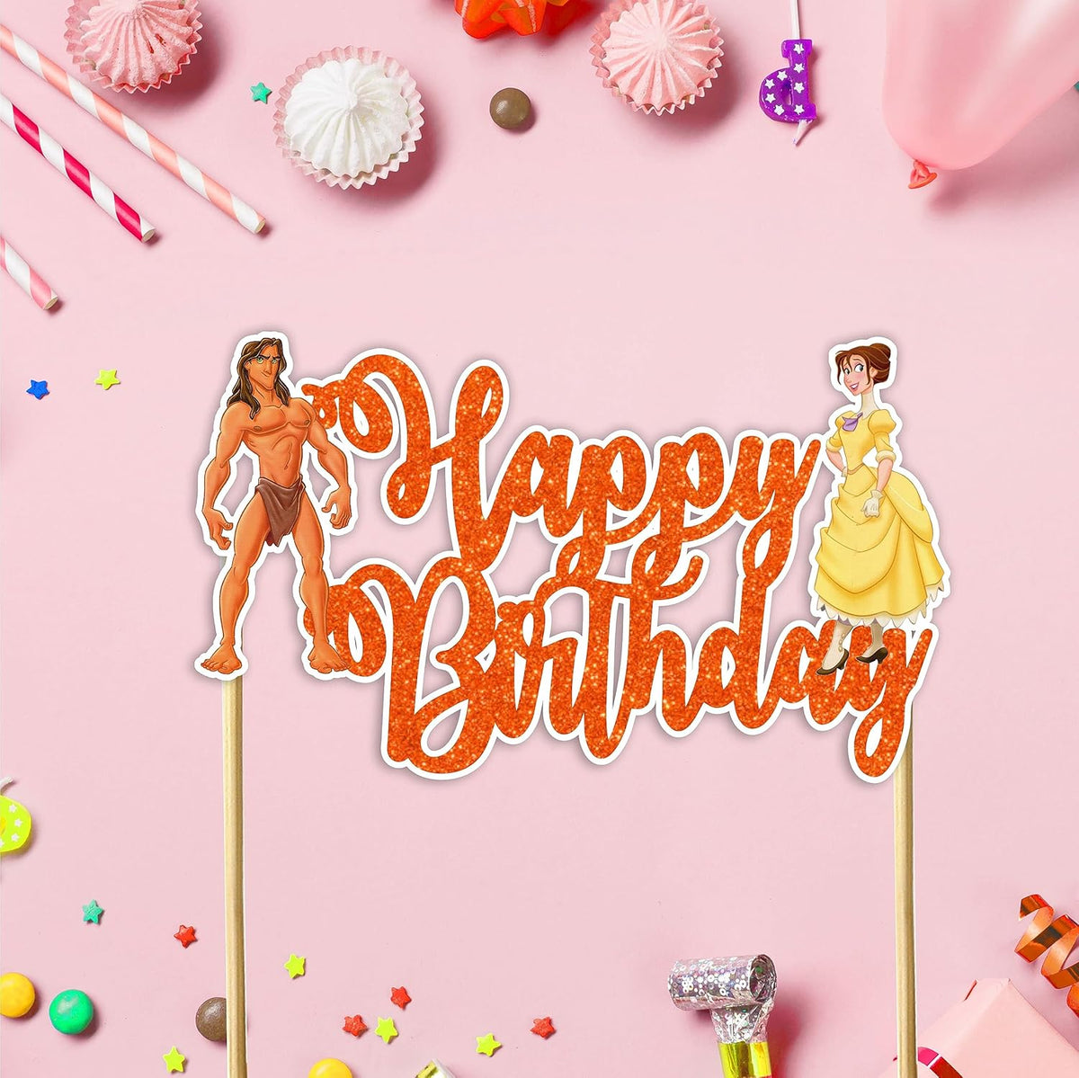Seyal® Tarzn Happy Birthday Cake Topper