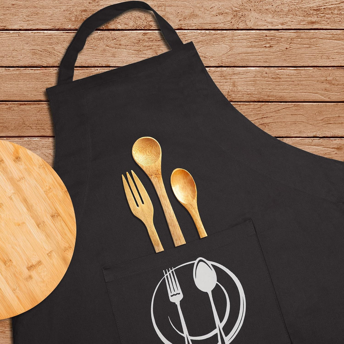 Urban Villa Unisex Apron with Printed Pockets Heavier Quality Everyday Use Over Sized 24 by 36 inches