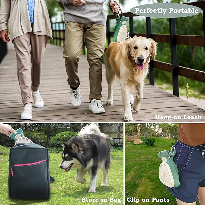 Pooper Scooper for Dog, Large Medium Small Poop Scoop with 30pcs Bag Attachment, Portable Dogs Waste Hands Free Outdoor Travel Walk Handheld Pickup