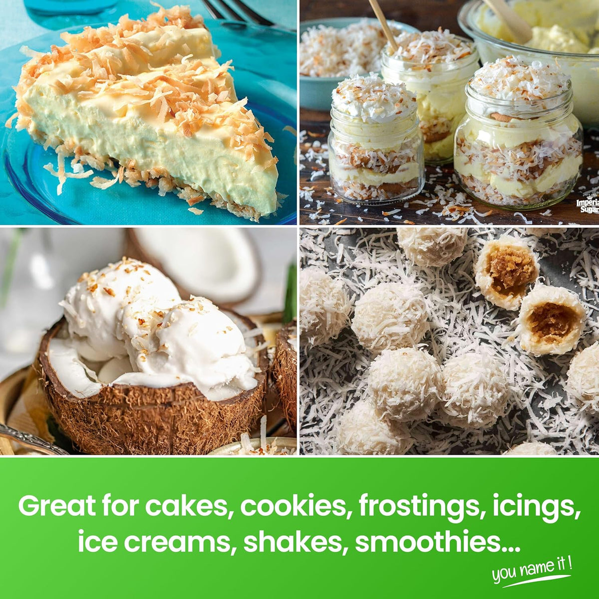 LorAnn Oils Coconut Bakery Emulsion: True Essence, Ideal for Boosting Fruit Tones in Cakes, Cookies & Desserts, Gluten-Free, Keto-Friendly, Extract Substitute Essential for Your Kitchen, 4 Oz