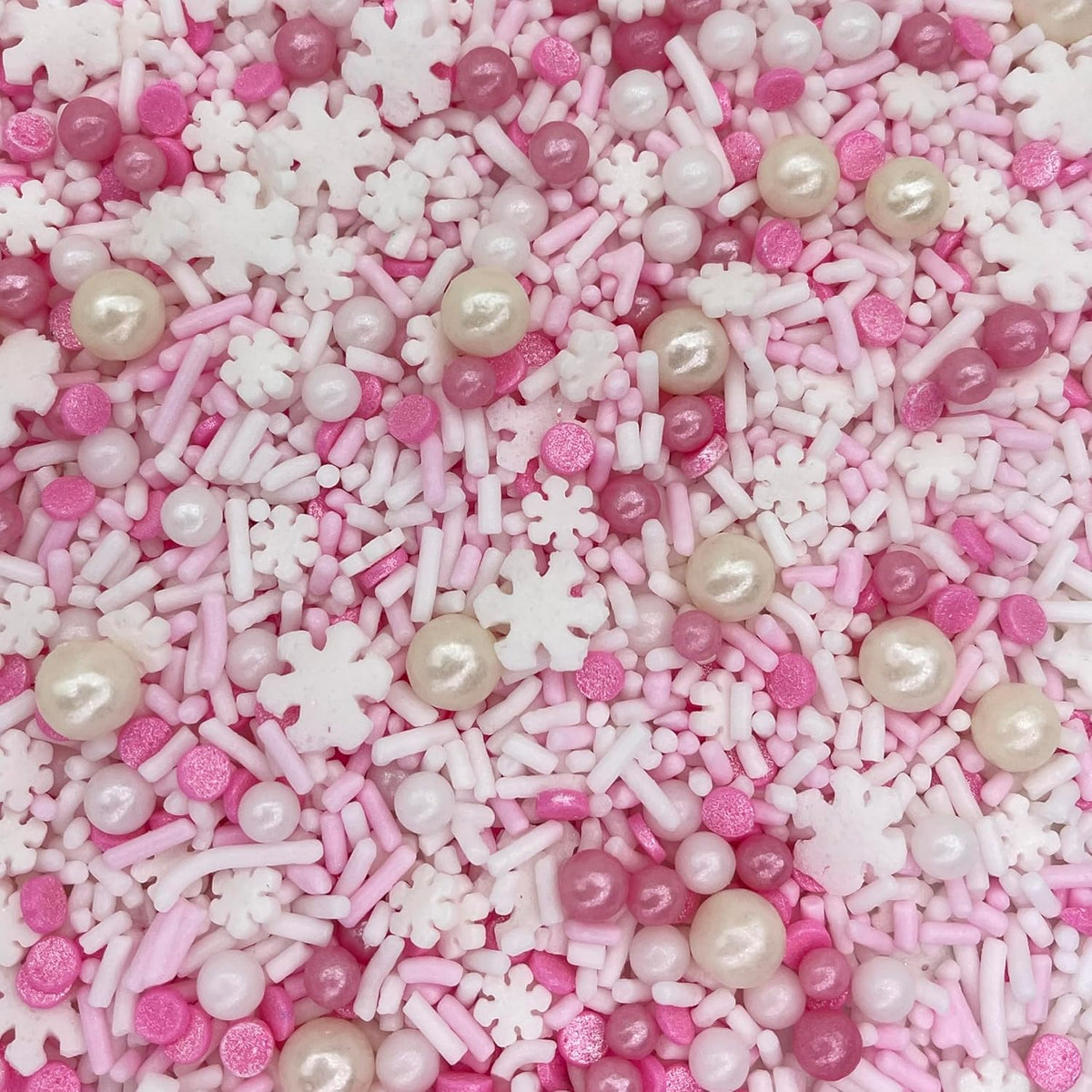 Sprinkles | Frozen in Sugar Sprinkle Mix | Blue Sprinkles | Confetti Sprinkles | Metallic Sprinkles | Snowflake Sprinkles | Cake Sprinkles (Pink)