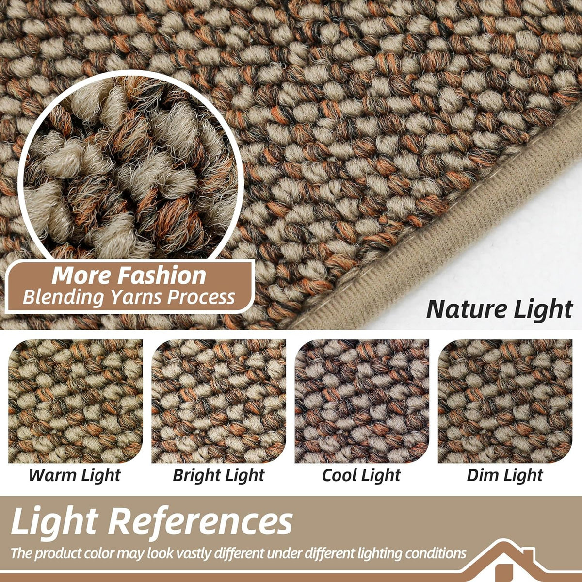 BEQHAUSE Kitchen Runner Rugs 20"x48", Non-Slip Kitchen Mats for Floor, Super Absorbent and Stain Resistant Kitchen Rug, Machine Washable Rugs for Kitchen, Hallway, Laundry & Sink, Taupe