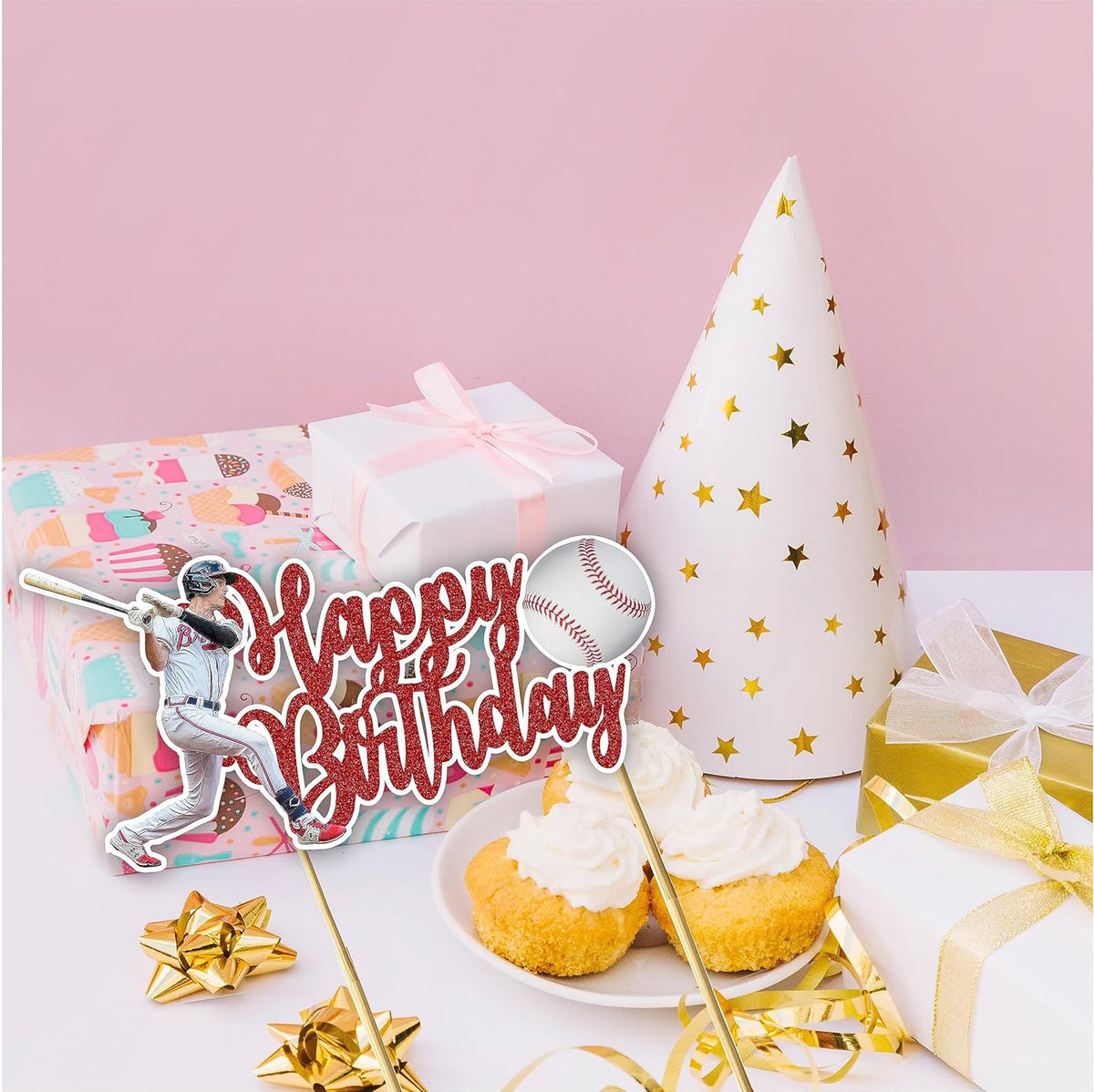 Seyal® Baseball Happy Birthday Cake Topper