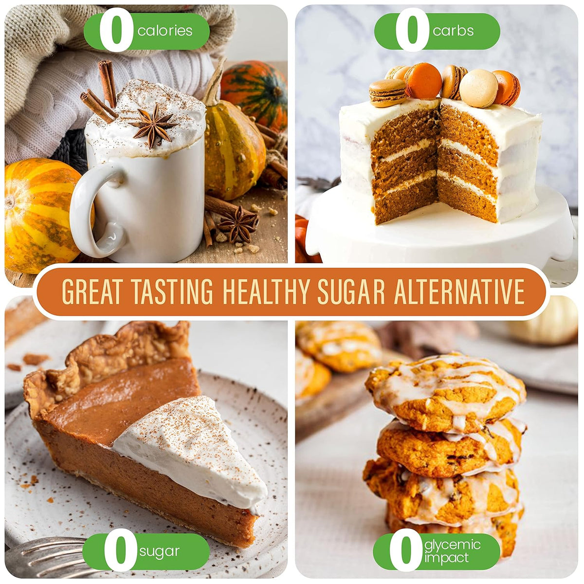 Stevia Select Pumpkin Spice Flavored Liquid Stevia – Zero Calorie Coffee, Tea, Drink & Baking Sweetener, All-Natural, No Erythritol, Keto-Friendly Sugar Alternative, 300 Servings – 2 Oz (1 Pack)