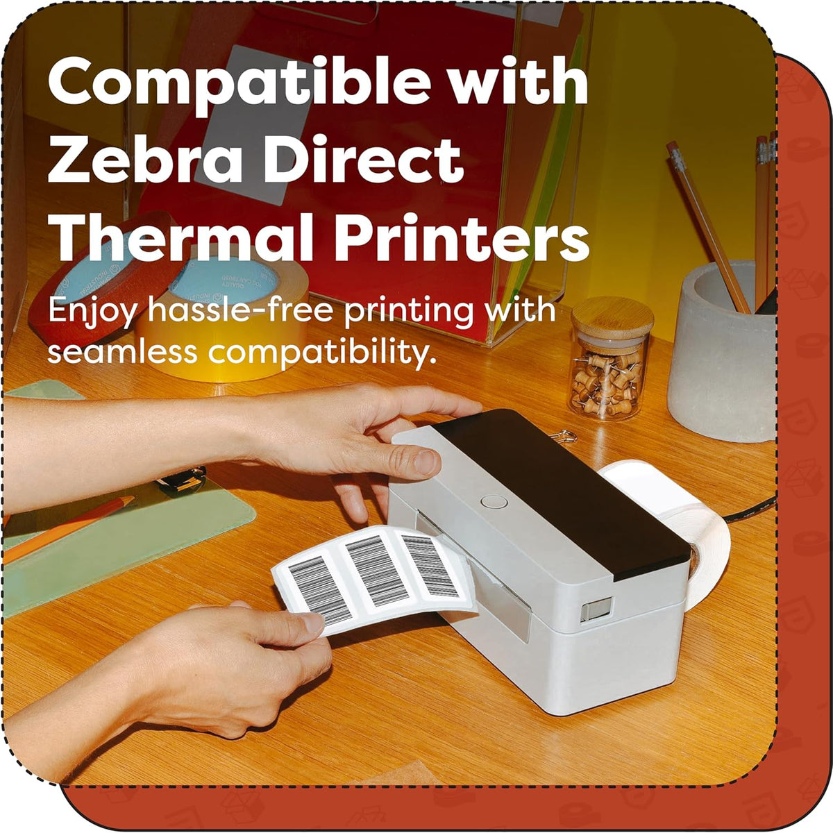 Aegis Adhesives - 1.5" X 1" Square Direct Thermal Multipurpose Labels for QR Codes, Perforated & Compatible with Zebra Desktop Printers - NOT Rollo Compatible (12 Rolls, 1300/Roll)