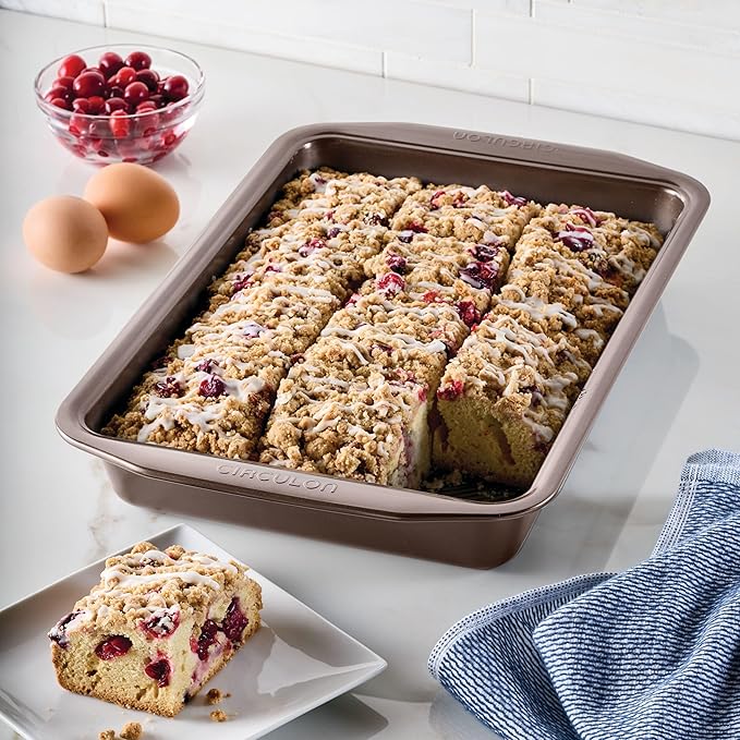 Circulon Symmetry Nonstick Rectangular Cake Pan - Chocolate - 9" x 13"