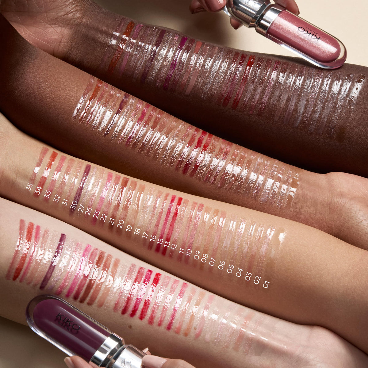 Kiko Milano 3D Hydra Lip Gloss, Hydrating Lip Gloss, 05 Pearly Pink