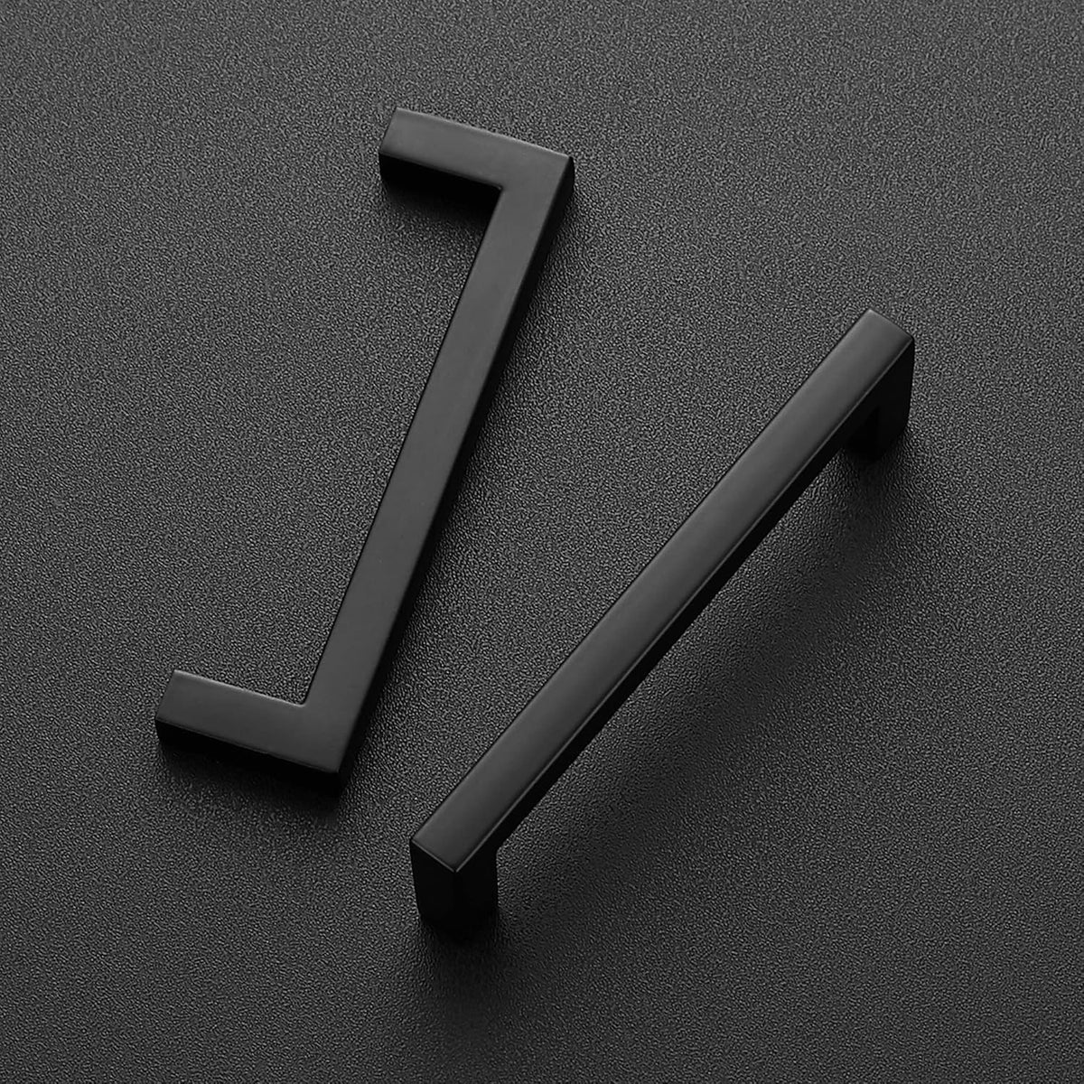 Ravinte Square Bar Black Matte Drawer Handles - Kitchen Cabinet Pulls in 20 Pack (3-3/4 Inch)