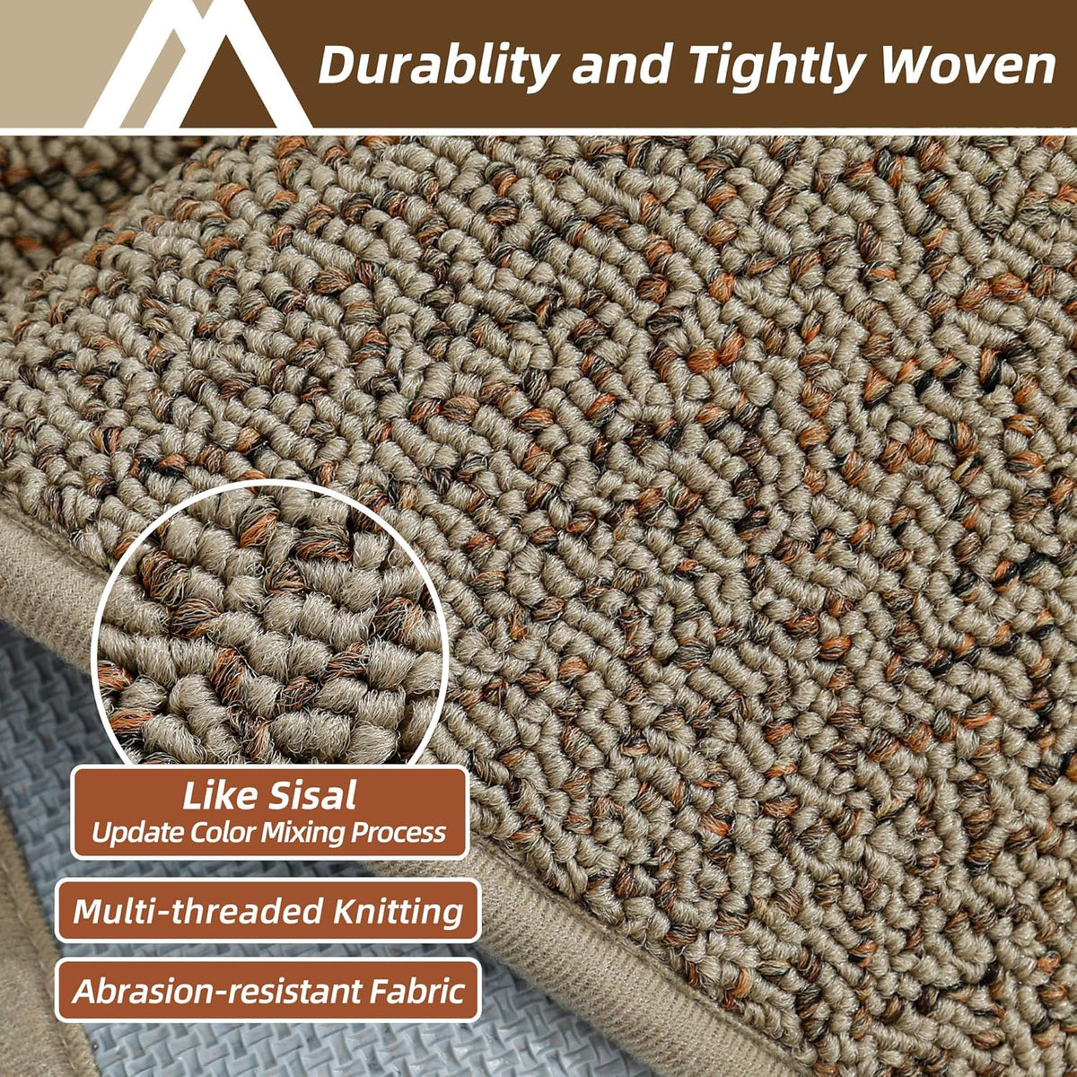 COSY HOMEER Kitchen Rugs and Mats 2PCS Non Slip Kitchen Mats for Floor Washable Stain Resistant Kitchen Runner Rug Sets Absorbent Kitchen Floor Mat 20"x32"+20"x48",Taupe