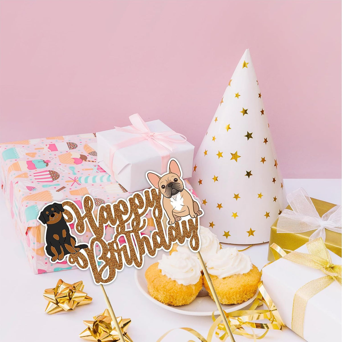 Seyal® Pupy Dog Happy Birthday cake topper