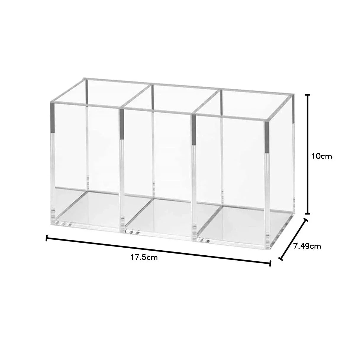 Transparent Makeup Brush Organizer Tray