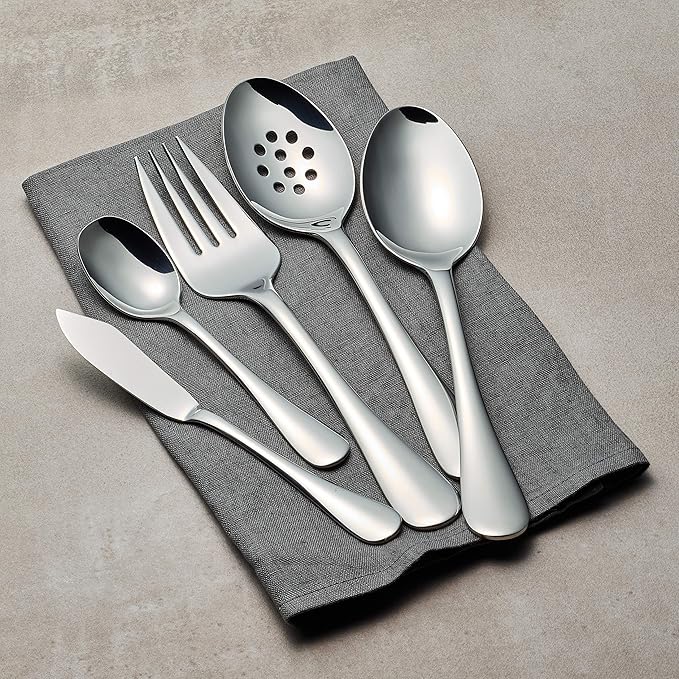 Tramontina 45 Piece Silverware Set - Classic Utensils Set