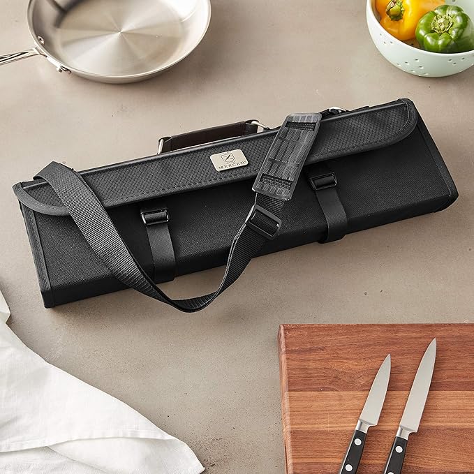 Mercer Culinary 10-Pocket Knife Case , Black