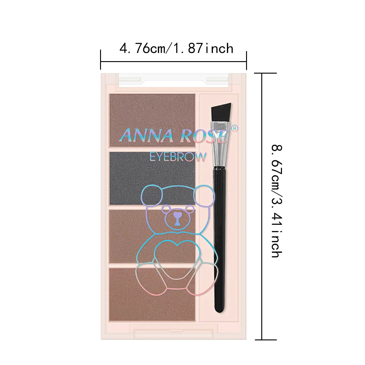 Four-Color Long-Lasting Eyebrow Powder