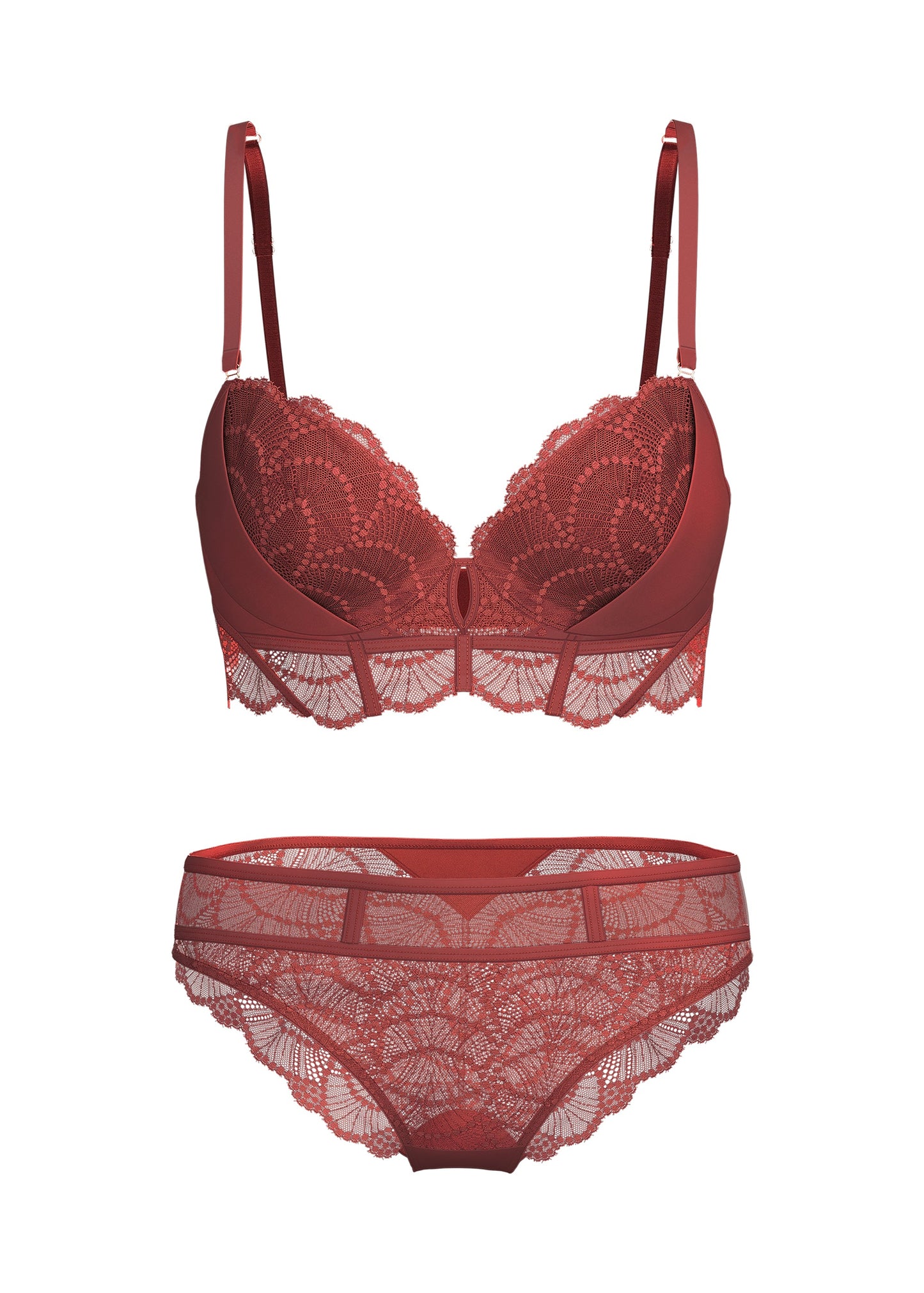 ANYA Bronte Red Lace Lingerie