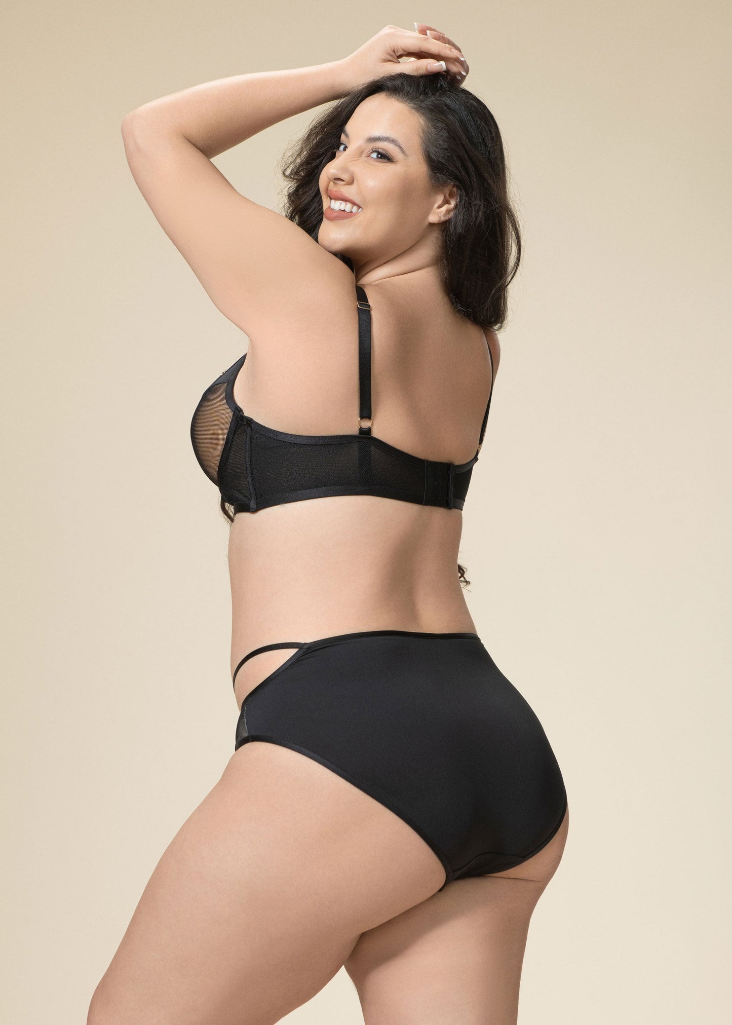 AURELIA Plus Push-Up Mesh Underwired Demi Bra