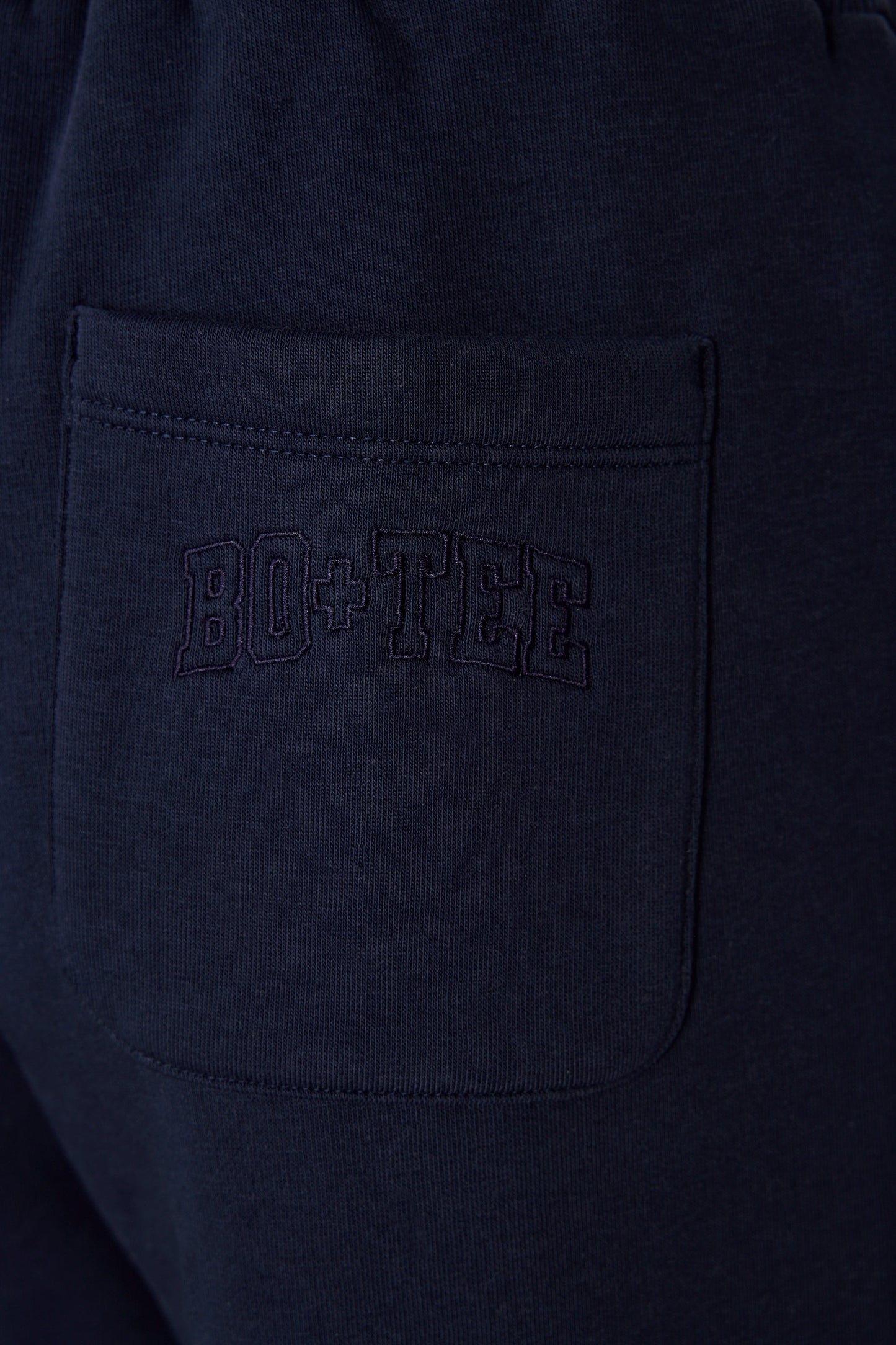 Brushed Jersey Wide-Leg Joggers in Classic Navy