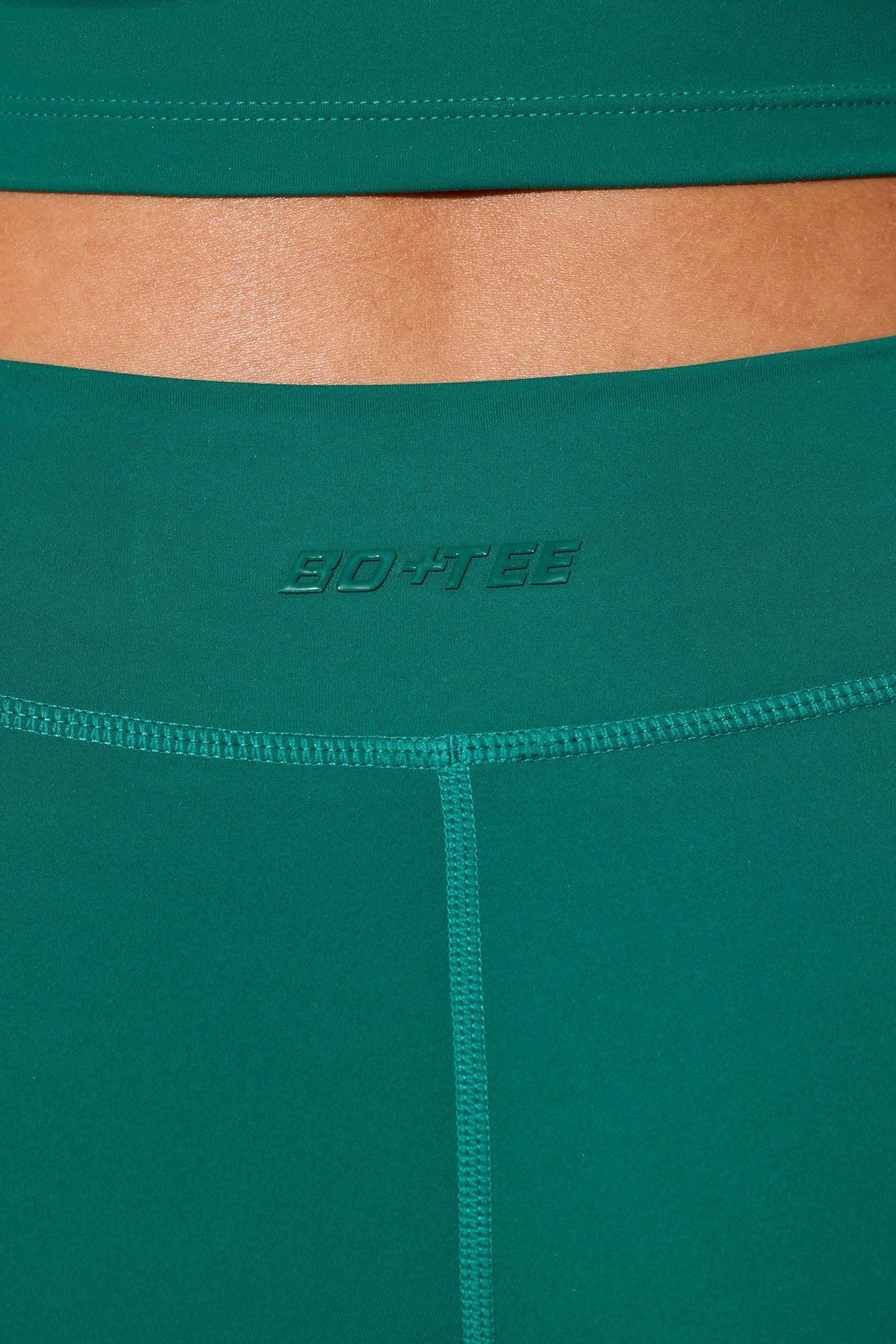 Twist Waist Mini Shorts with Pockets in Teal