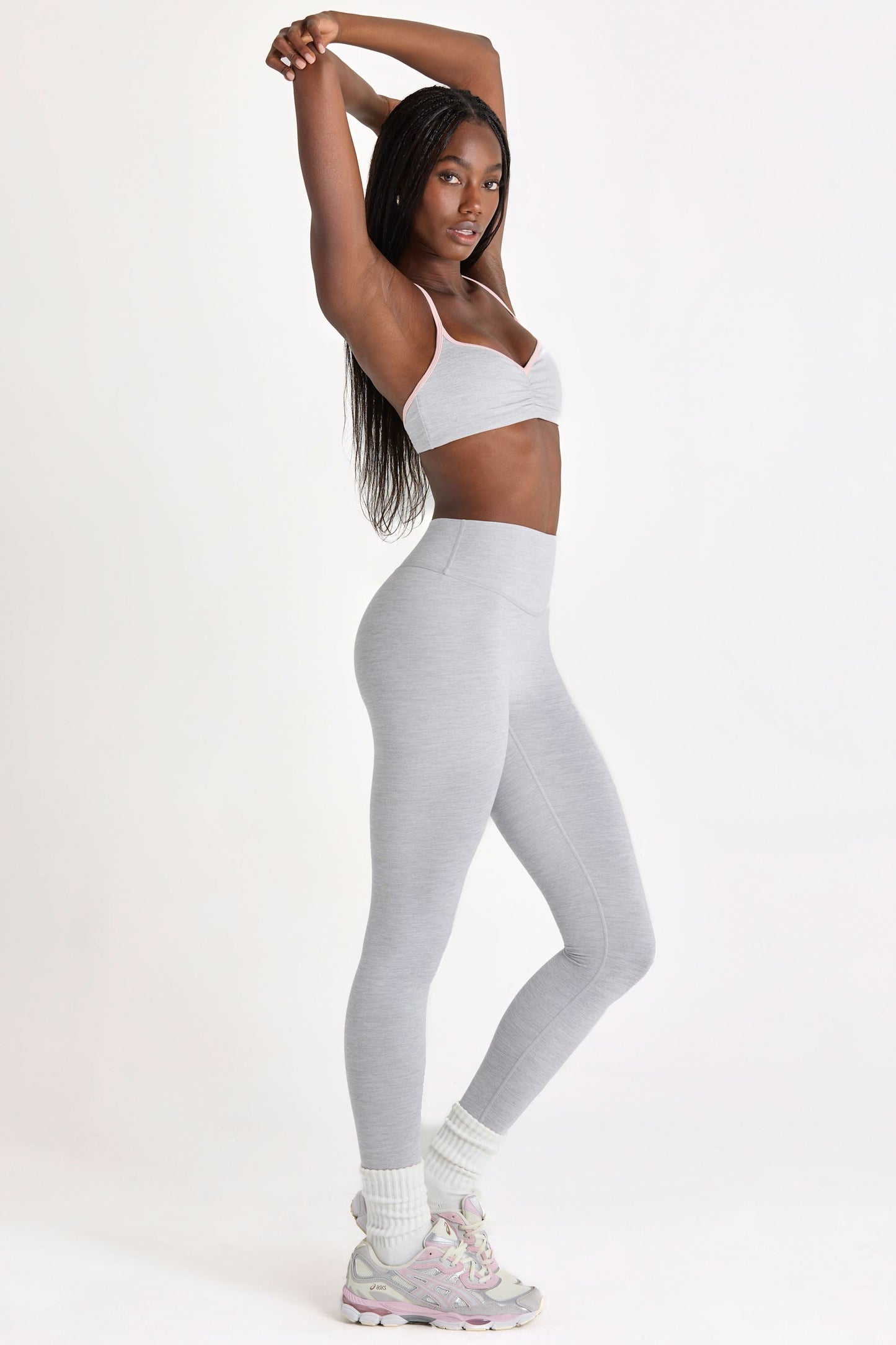 Soft Active Leggings in Grey Marl