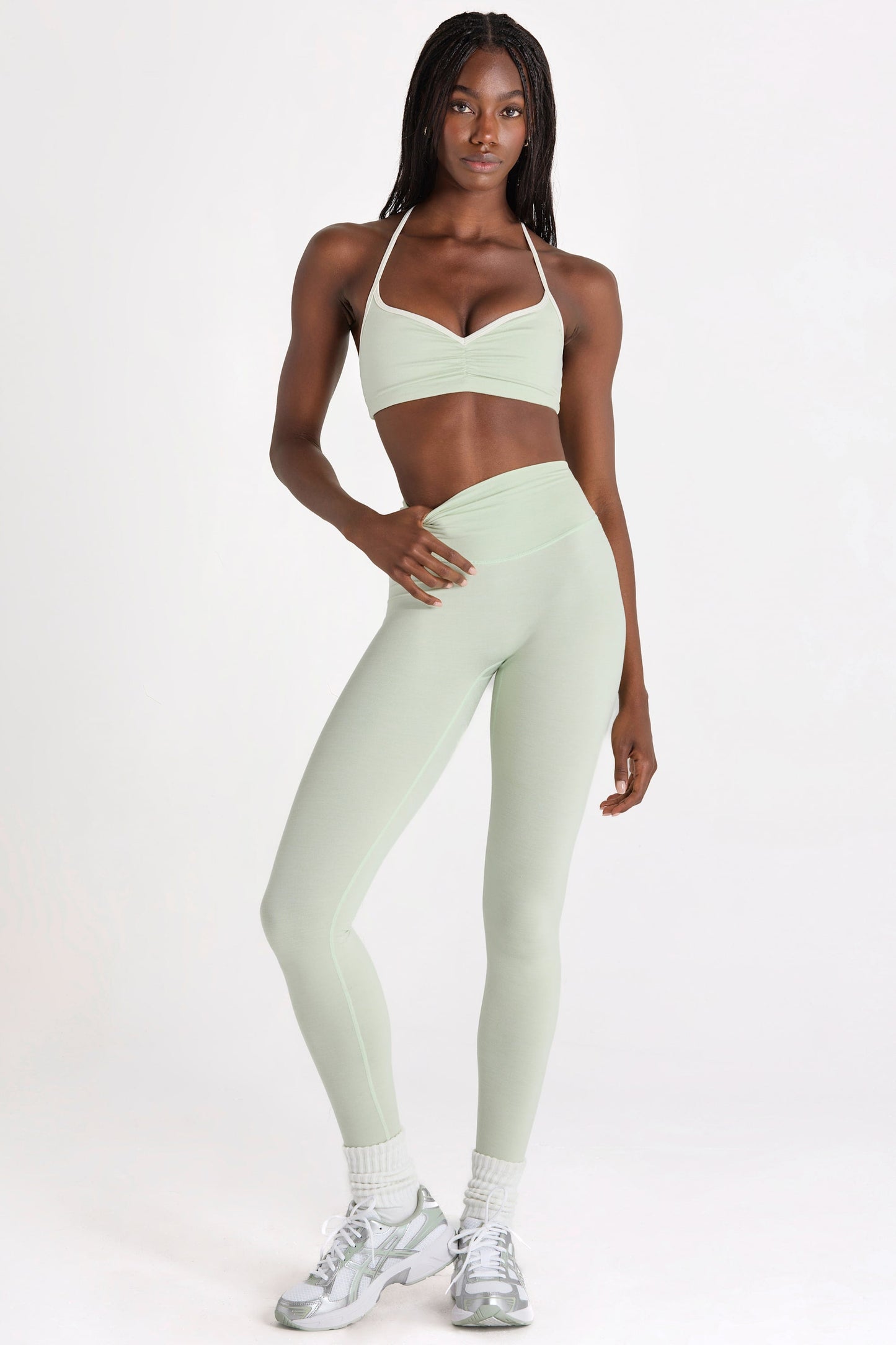 Soft Active Leggings in Sage Marl
