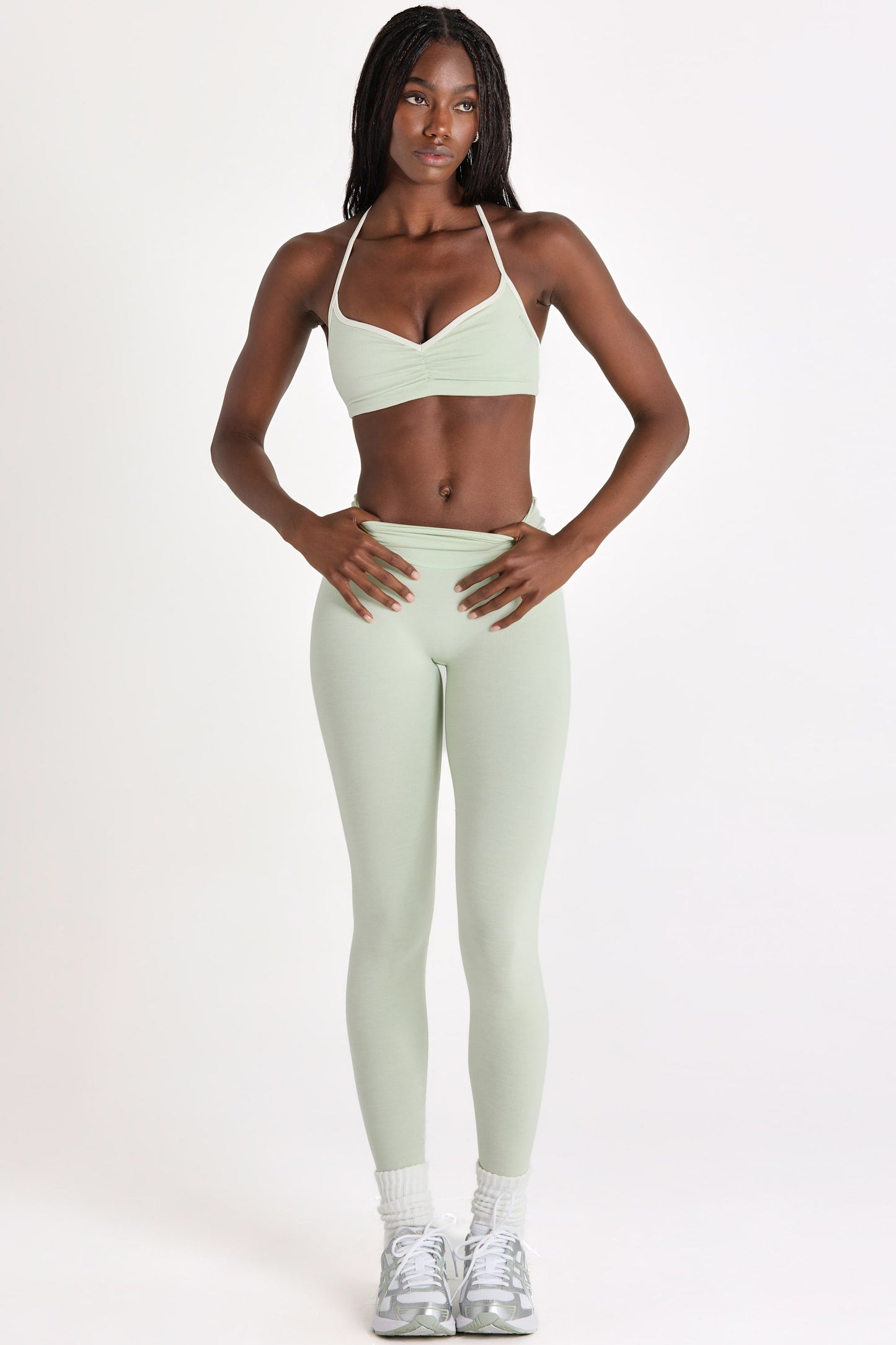 Soft Active Leggings in Sage Marl