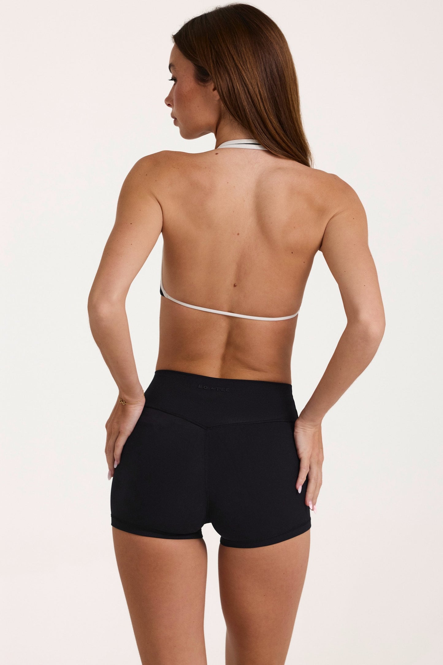 Soft Active Mini Shorts in Black