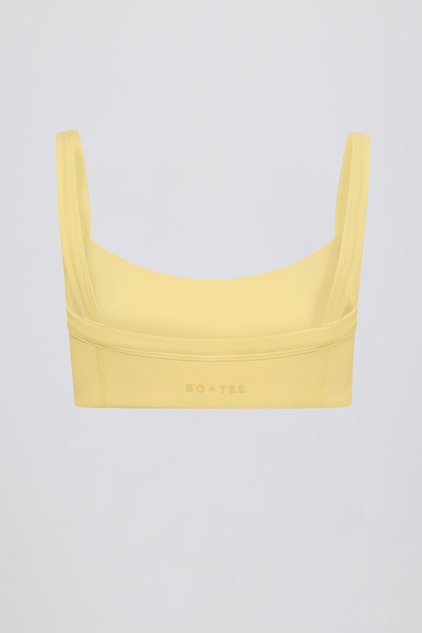 Soft Active Seam-Detail Sports Bra in Lemon