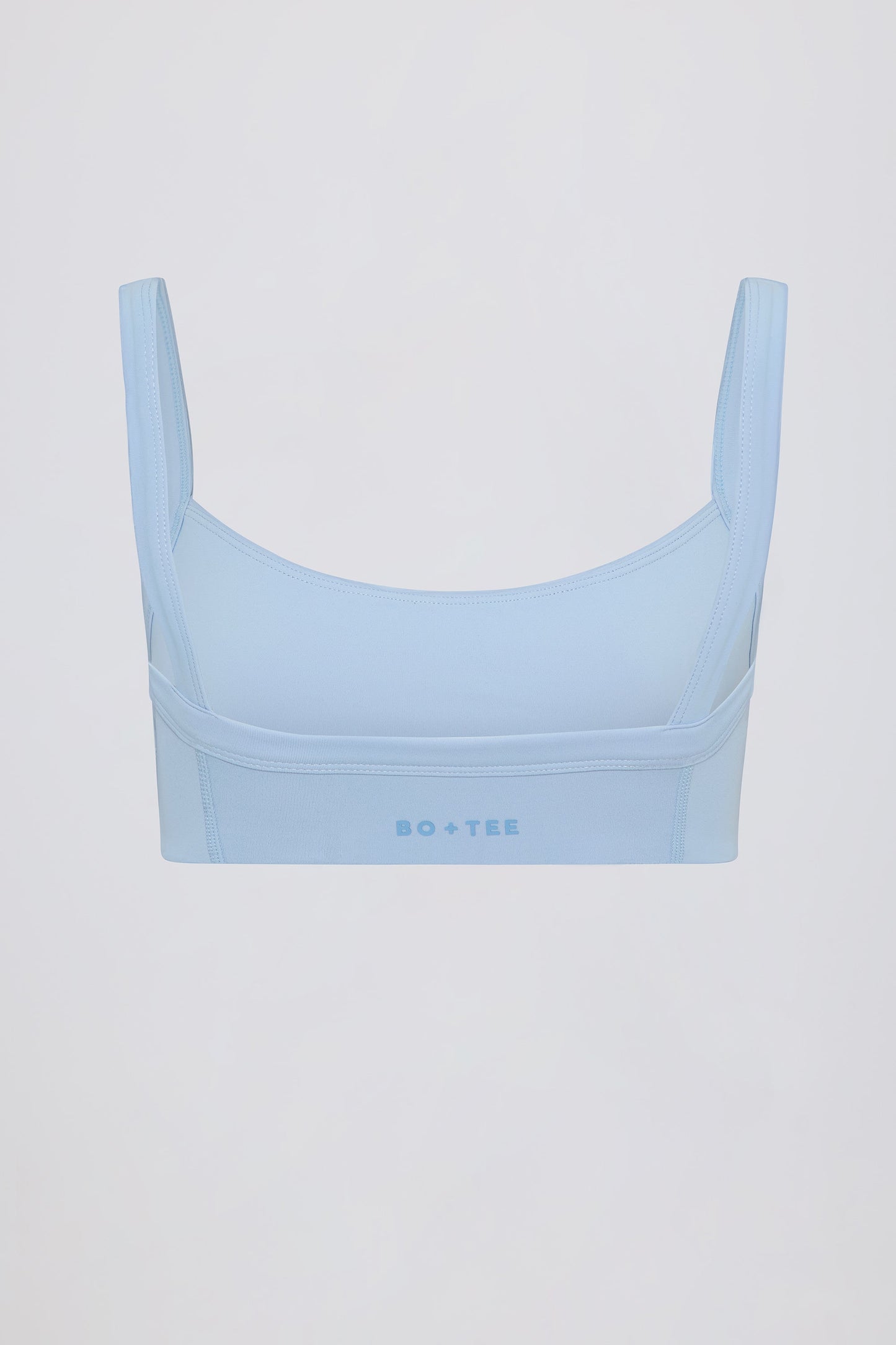 Soft Active Seam-Detail Sports Bra in Sky